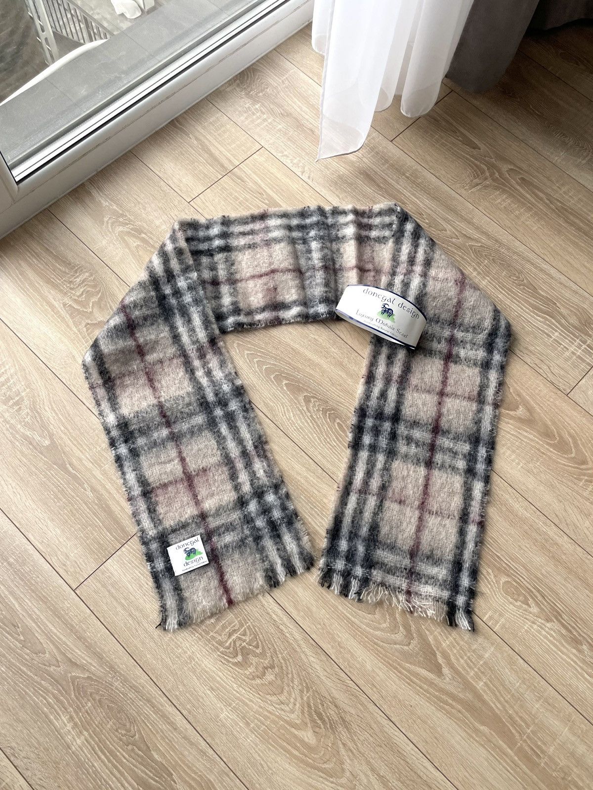 Aran Isles Knitwear NEW Donegal Design Mohair Wool Blend Scarf Handcrafted Size ONE SIZE - 7 Thumbnail