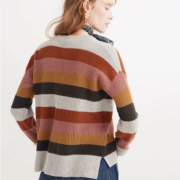 Madewell Madewell Patch Pocket Pullover Sweater in Walton Stripe XS Size XS / US 0-2 / IT 36-38 - 3 Thumbnail