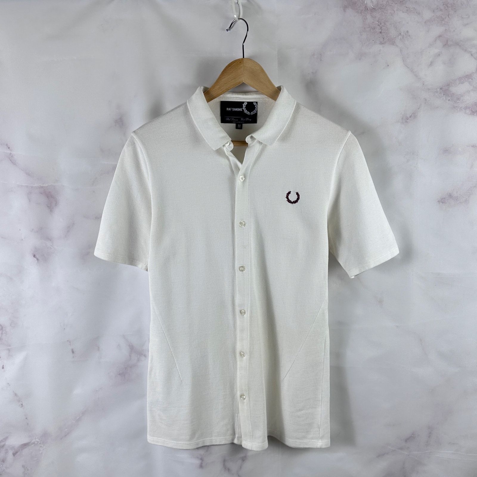 Fred Perry × Raf Simons White Polo Button-Up Size US M / EU 48-50 / 2 - 1 Thumbnail