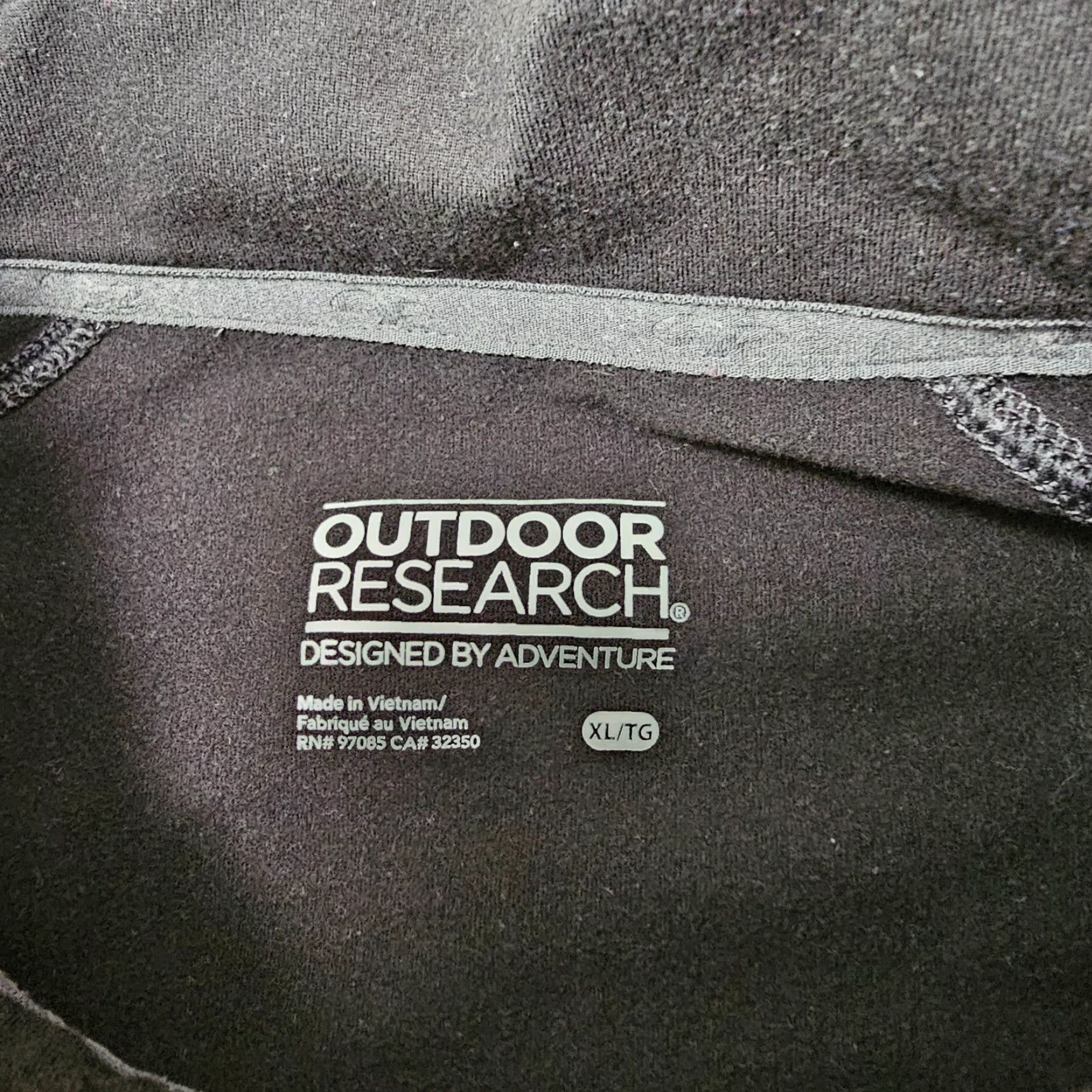 Outdoor Research Outdoor Research Sweater Womens XL Black 1/2 Zip Baselayer Sweatshirt Pullover Activewear Casual Size XL / US 12-14 / IT 48-50 - 3 Thumbnail