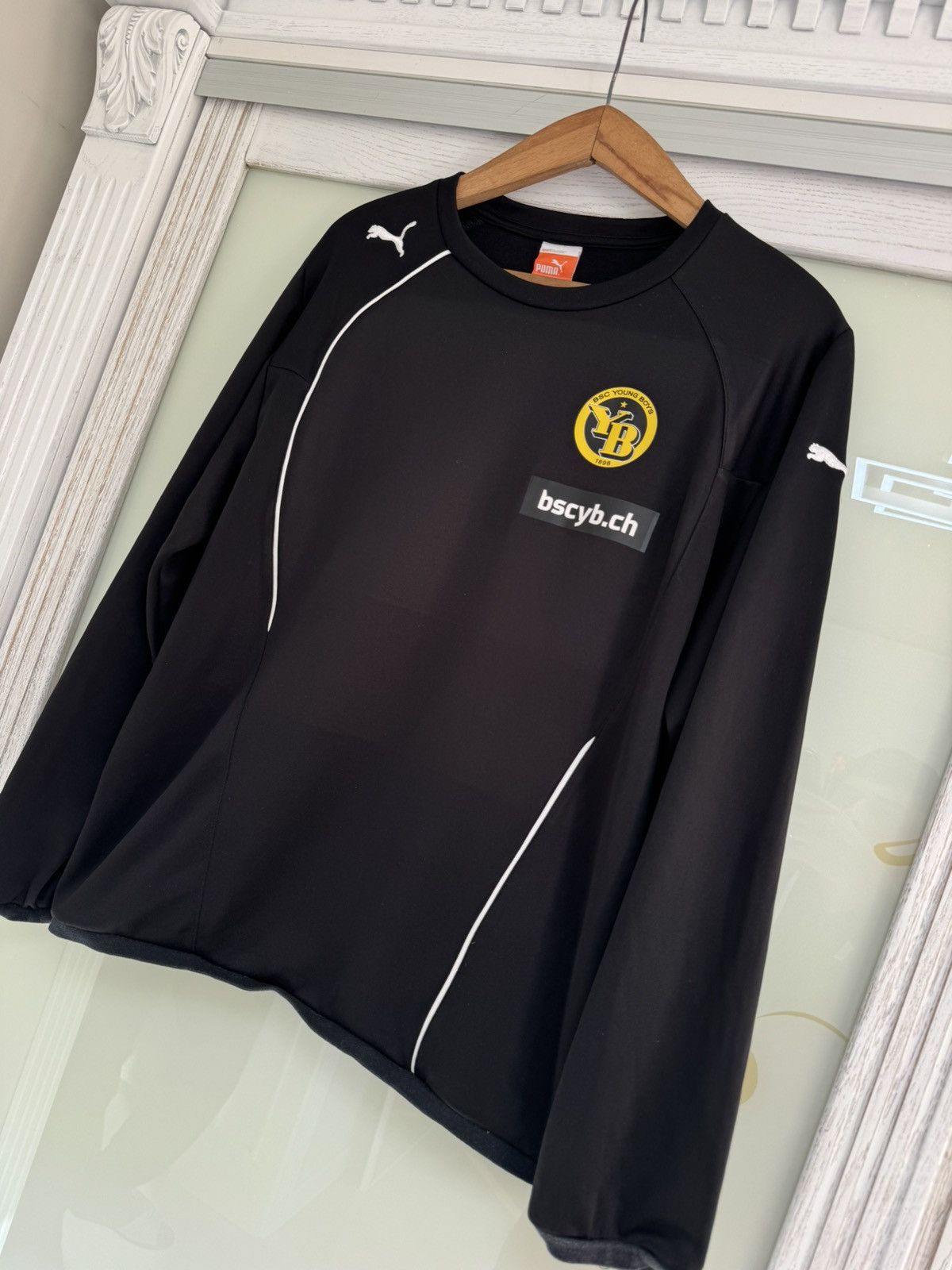 Puma Young Boys 2008-2009 Soccer Sweatshirt Football Jersey Shirt Size US M / EU 48-50 / 2 - 3 Thumbnail