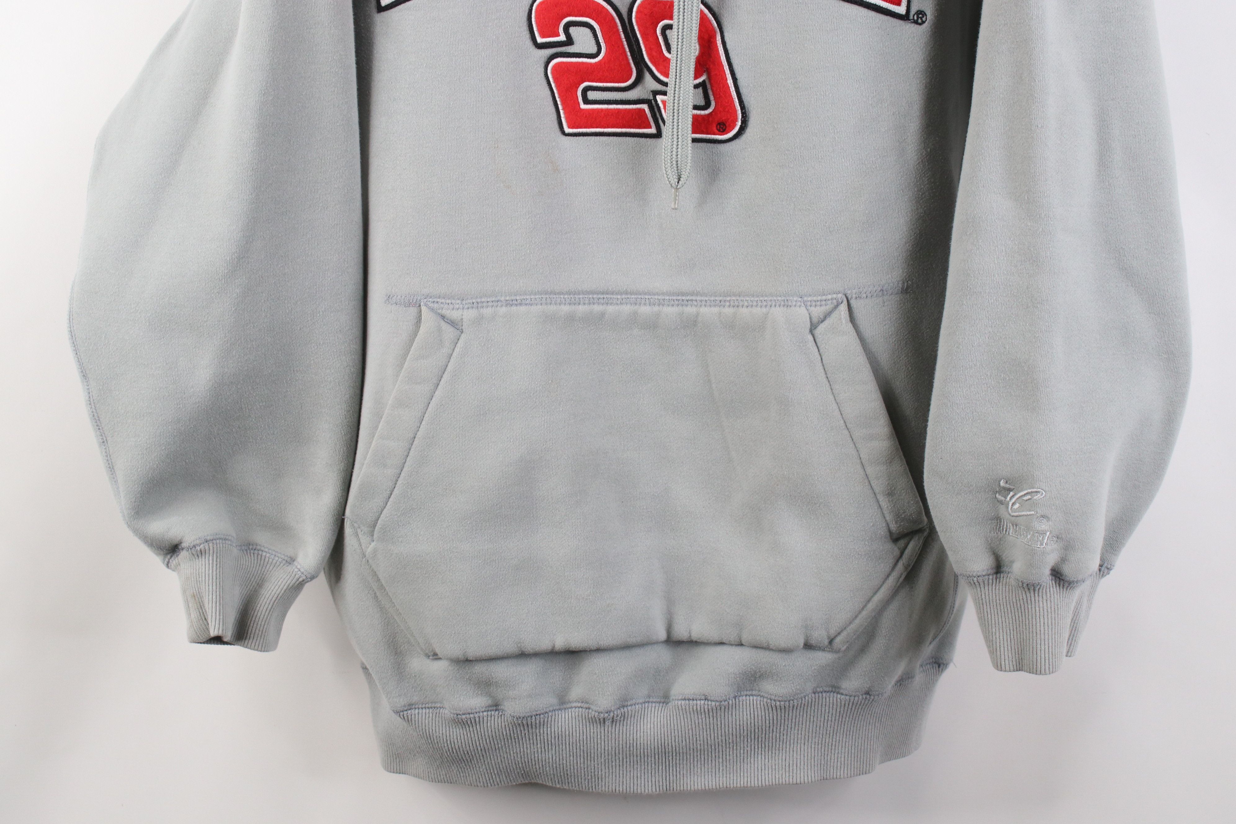 Vintage Vintage Nascar Fireball Flames Harvick Racing Hoodie Gray Size US L / EU 52-54 / 3 - 3 Thumbnail