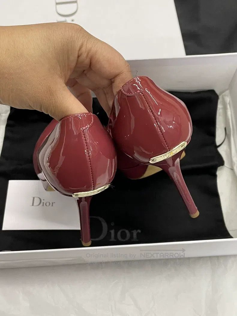 Dior Dior Red patent leather fish mouth high heels Size US 6.5 / IT 36.5 - 5 Thumbnail