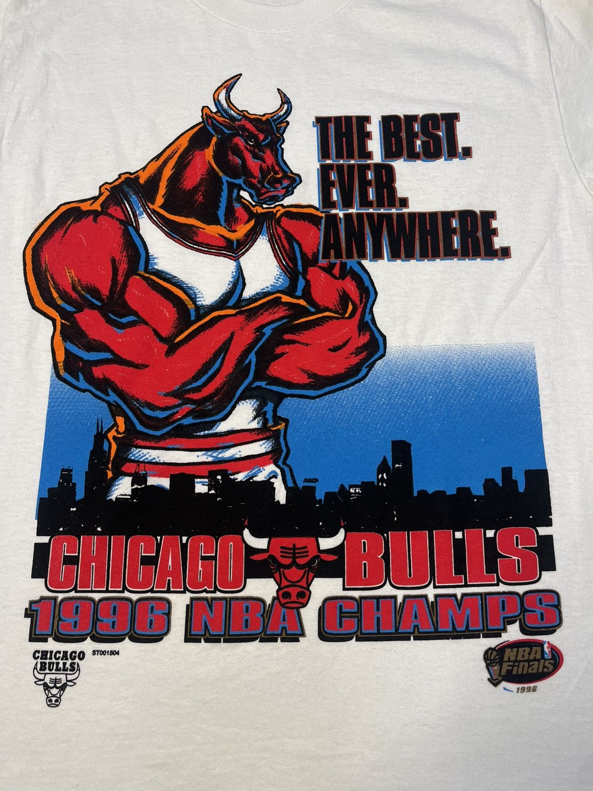 Starter Vintage Starter NBA Chicago Bulls 1996 Championship T Shirt Size US S / EU 44-46 / 1 - 2 Thumbnail