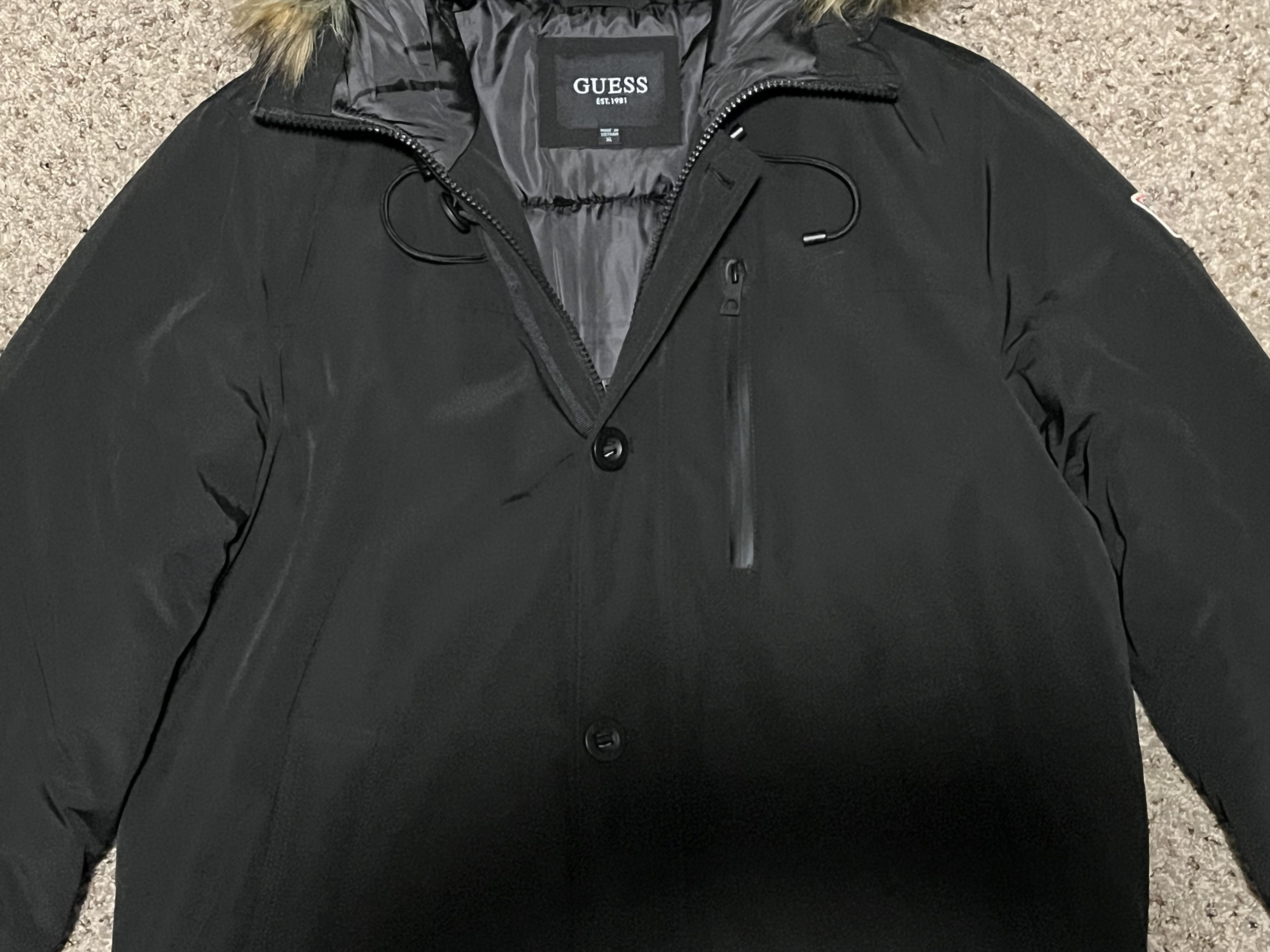 Guess GUESS Faux-Fur Trim Hooded Snorkel Parka Coat Size XL Size US XL / EU 56 / 4 - 5 Thumbnail