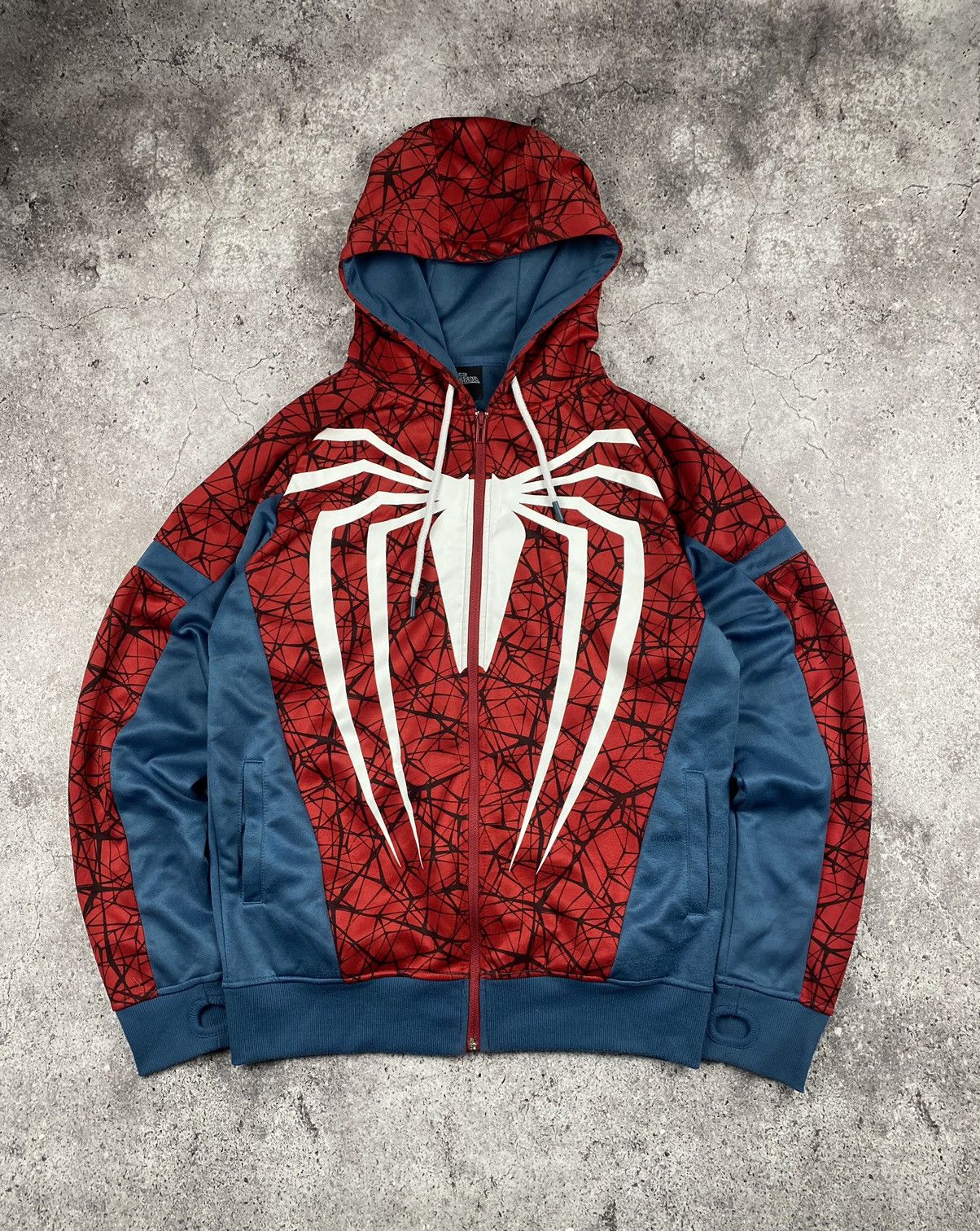 AMAZING SPIDER MAN CRAZY FULL ZIP MASK HOODIE