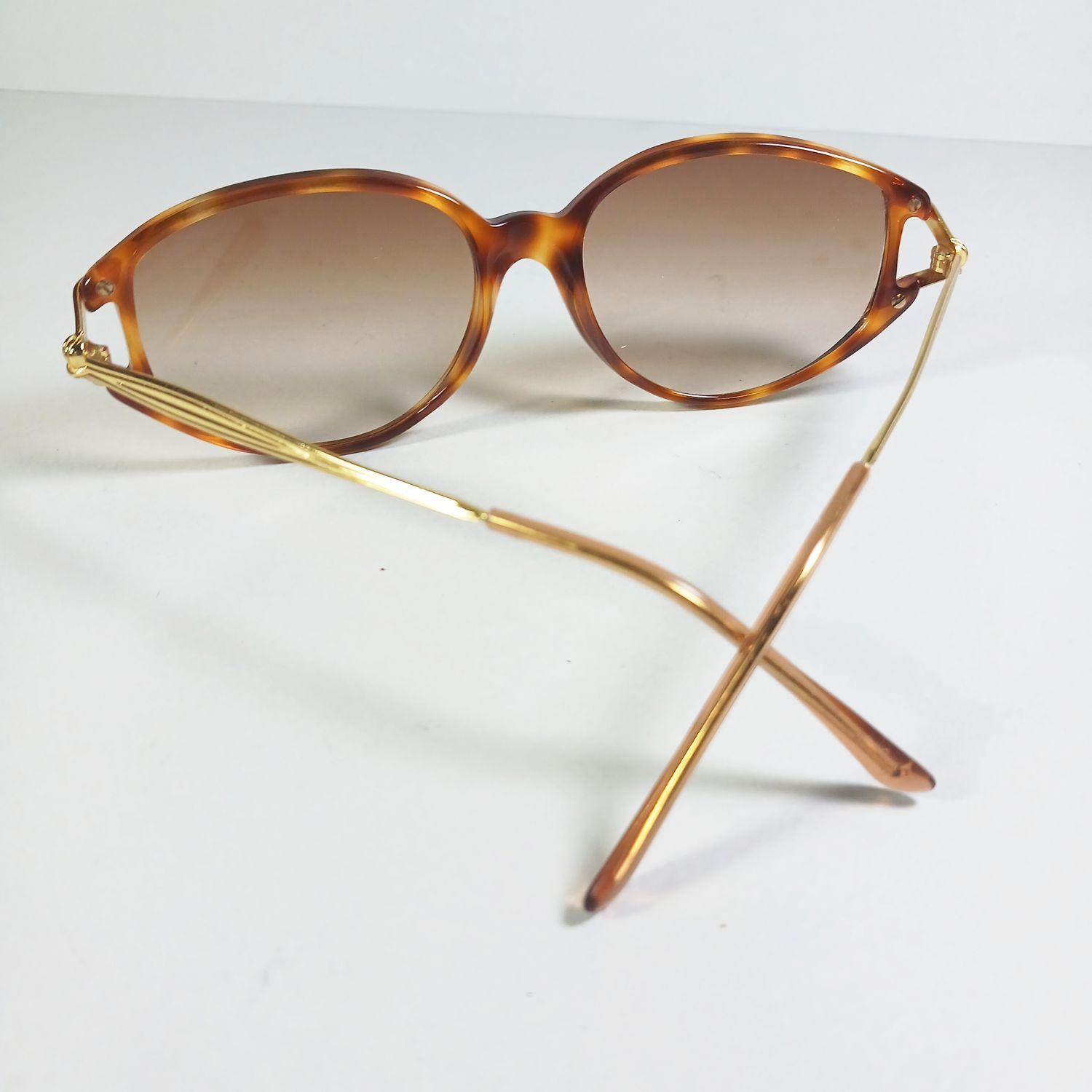 Emanuel Ungaro × Persol Emanuel Ungaro U580 Havana Brown/Gold Sunglasses Persol Made Size ONE SIZE - 8 Thumbnail