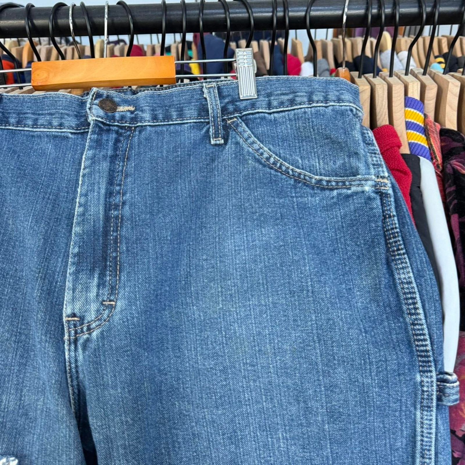 Dickies Vintage Y2K Super Cool Custom Dickies Star Carpenter Shorts Size US 39 - 3 Thumbnail