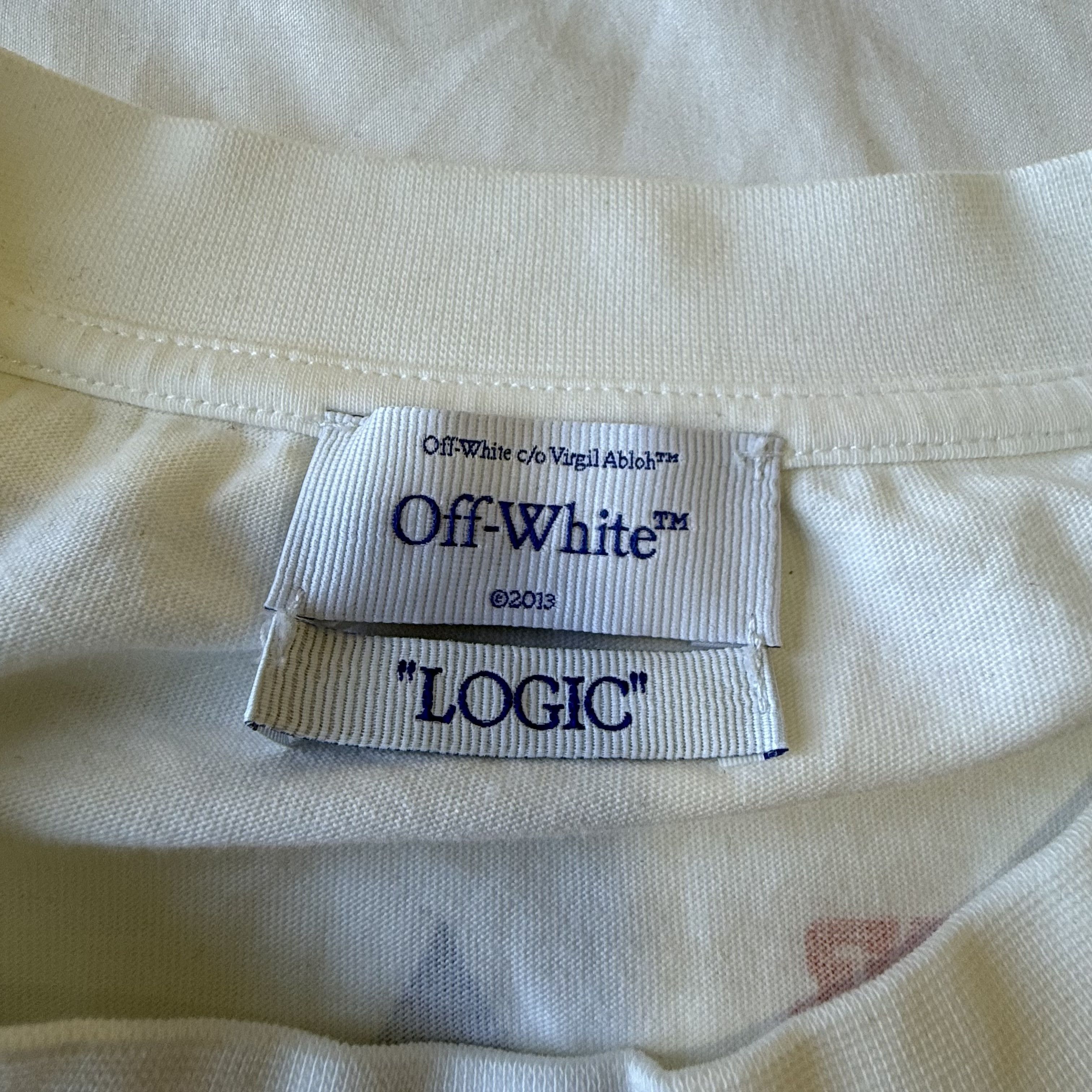 Off-White Off-White "_Logic" 10th Anniversary Logo Archive T-Shirt Size US XL / EU 56 / 4 - 4 Thumbnail