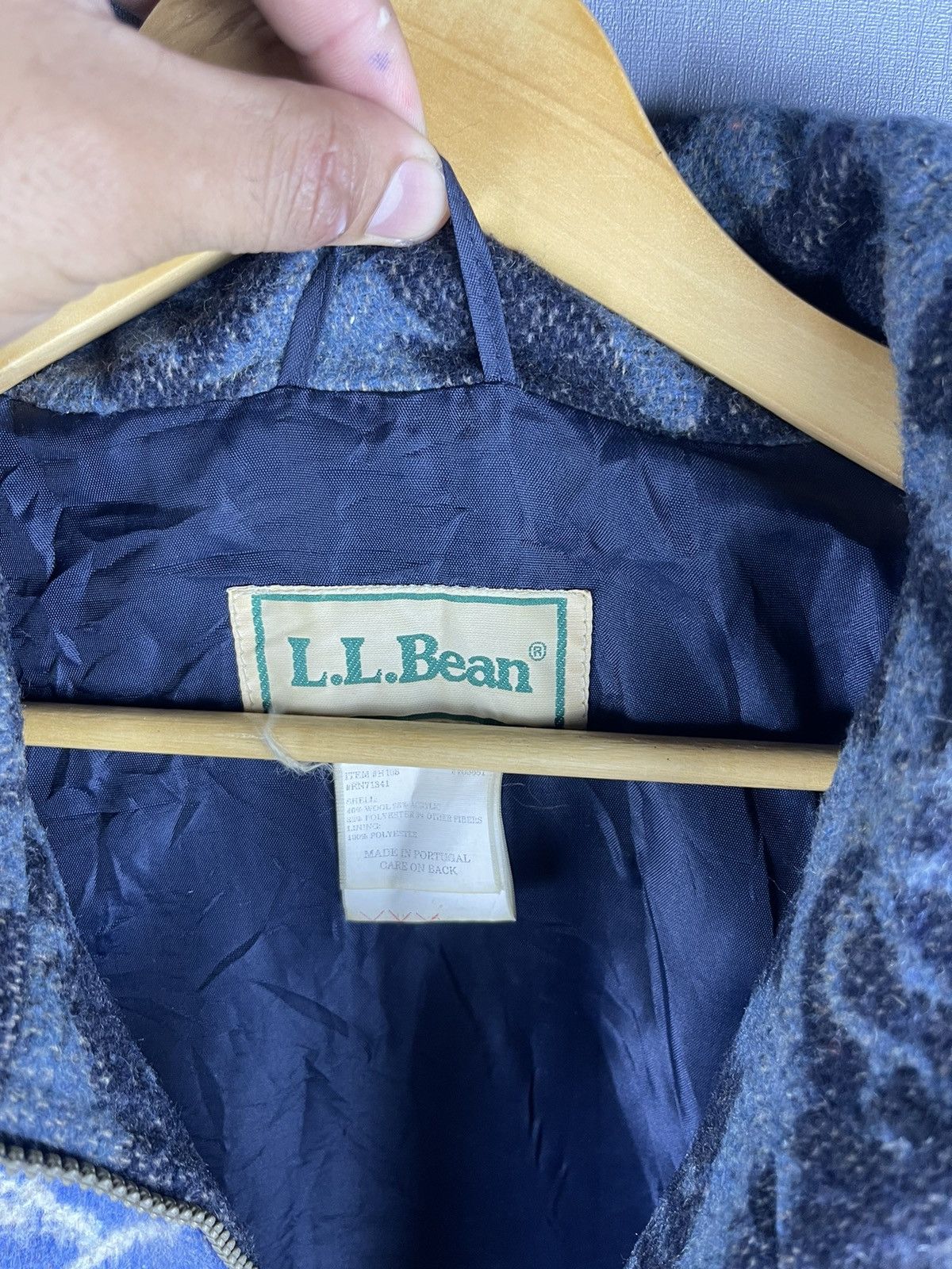 L.L. Bean × Vintage Vintage L.L Bean Portugal Full Printed Ski Motif Half Zipper Size US L / EU 52-54 / 3 - 12 Thumbnail