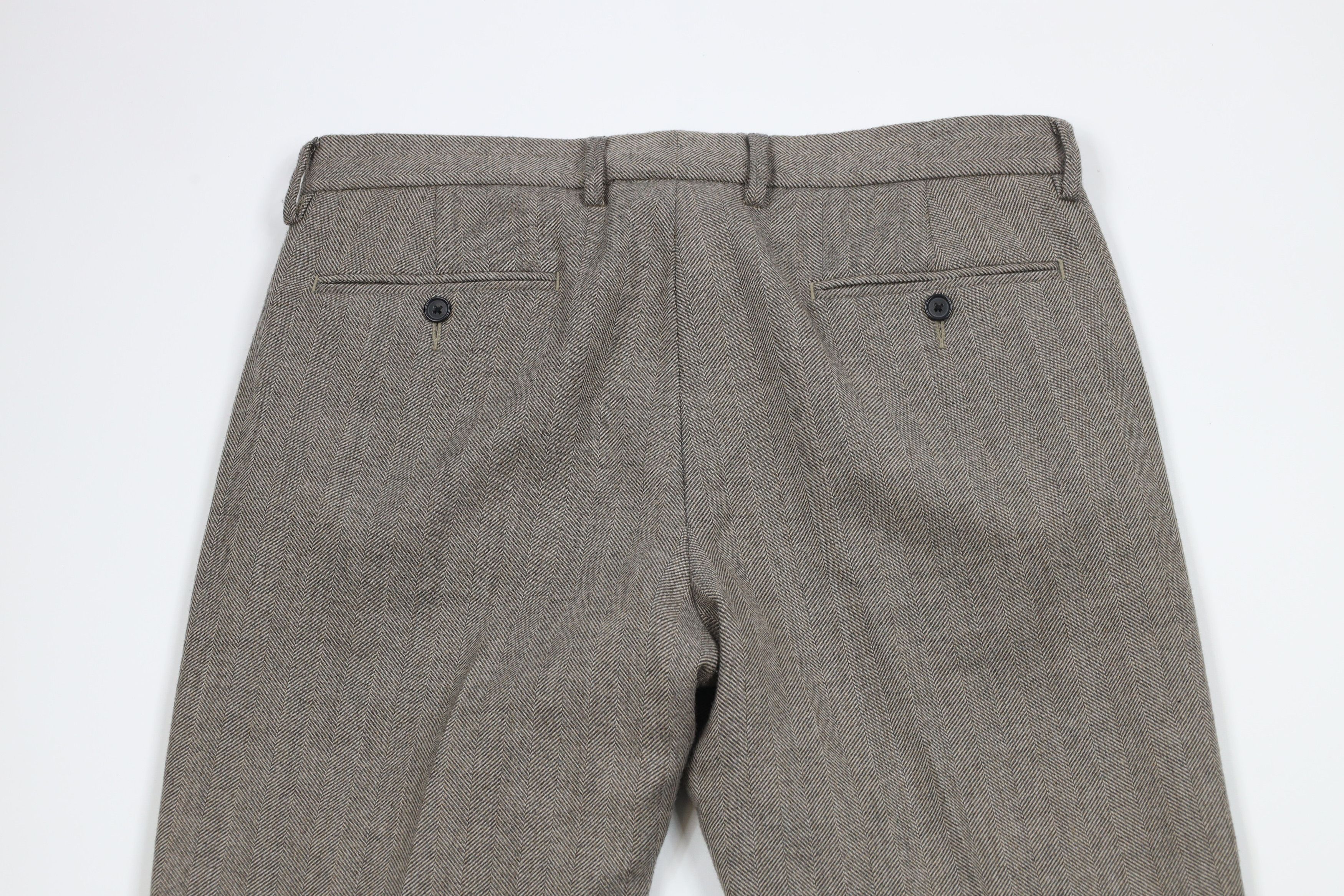 J.Crew × Vintage J Crew Bedford Wool Tweed Herringbone Chino Pants Trousers Size US 34 / EU 50 - 10 Thumbnail