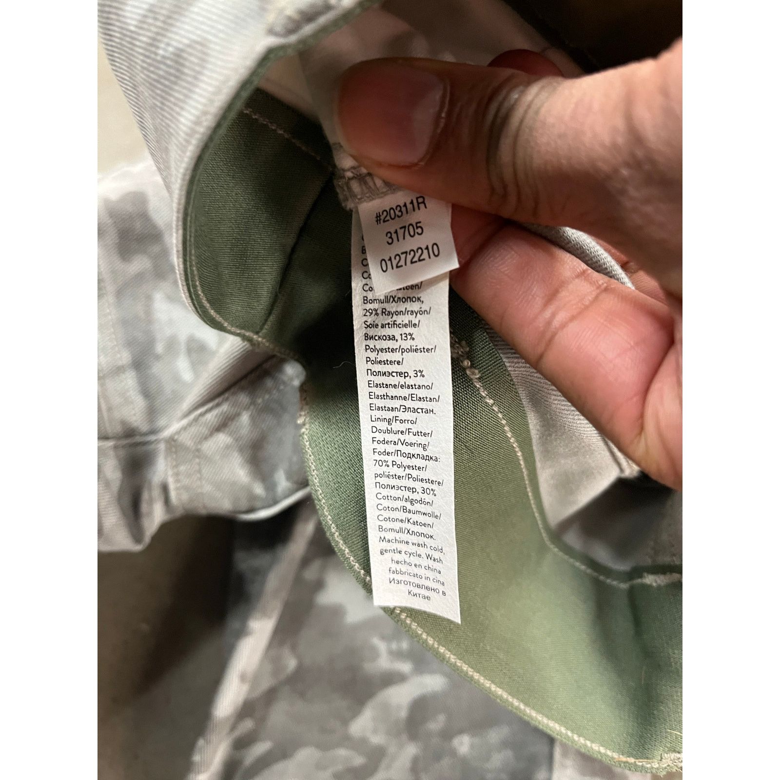 Spanx SPANX - Cropped Twill Cargo Pants / Army Fatigue / S / NWT Size 27" / US 4 / IT 40 - 9 Thumbnail