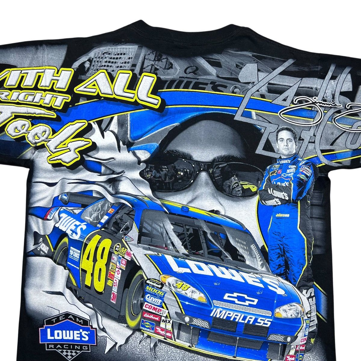 Chase Authentics 08 NASCAR Jimmie Johnson Chase Authentics All Over Print Tee Size US L / EU 52-54 / 3 - 9 Thumbnail
