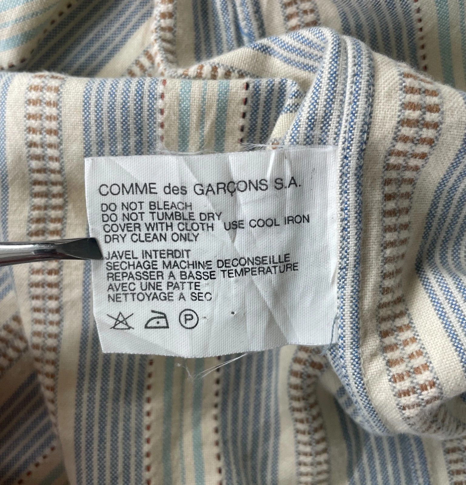 Comme des Garcons SHIRT Comme des Garcons Vintage Stripped Shirt Size US M / EU 48-50 / 2 - 7 Thumbnail