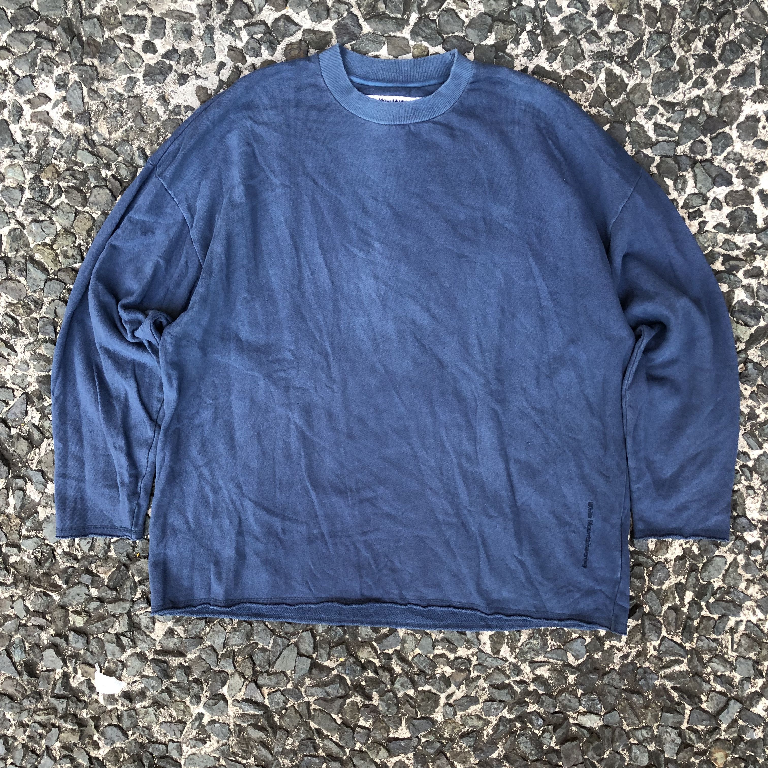 White Mountaineering White Mountaineering Garment Dye Sweat Pullover (Blue) Size US M / EU 48-50 / 2 - 1 Thumbnail
