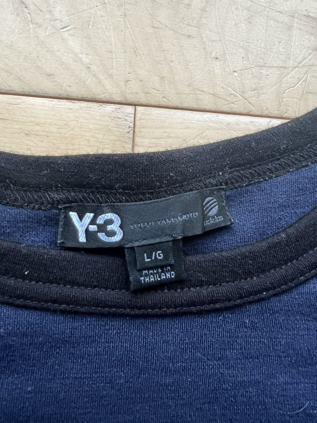 Japanese Brand × Vintage × Y-3 Vintage y-3 navy longsleeve size L Size US L / EU 52-54 / 3 - 3 Thumbnail