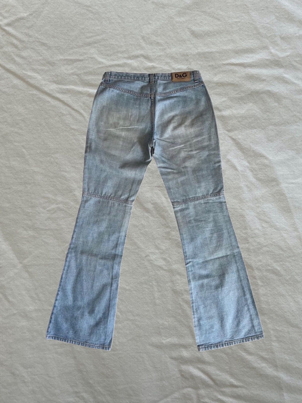 DOLCE GABBANA vintage y2k low rise flare jeans