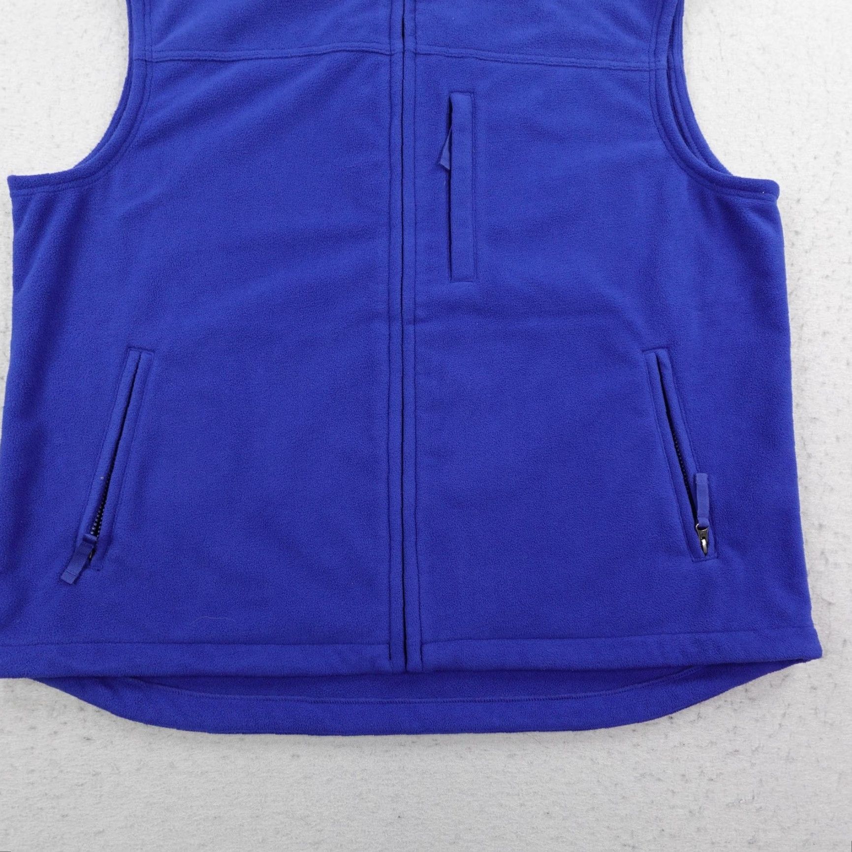 Duluth Trading Company Duluth Vest Mens XL Blue Fleece Full Zip Up Sleeveless Gillet Mock Neck Outdoors Size US XL / EU 56 / 4 - 4 Thumbnail
