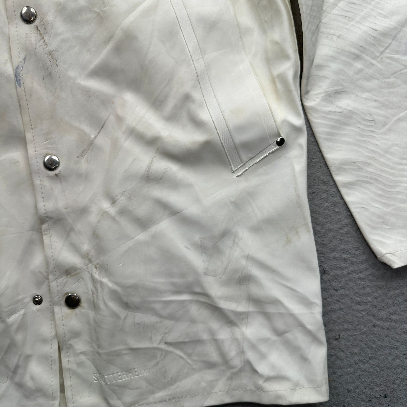 Stutterheim Stutterheim Goteborg Coat Raincoat Womens XS White Hooded Size XS / US 0-2 / IT 36-38 - 19 Thumbnail
