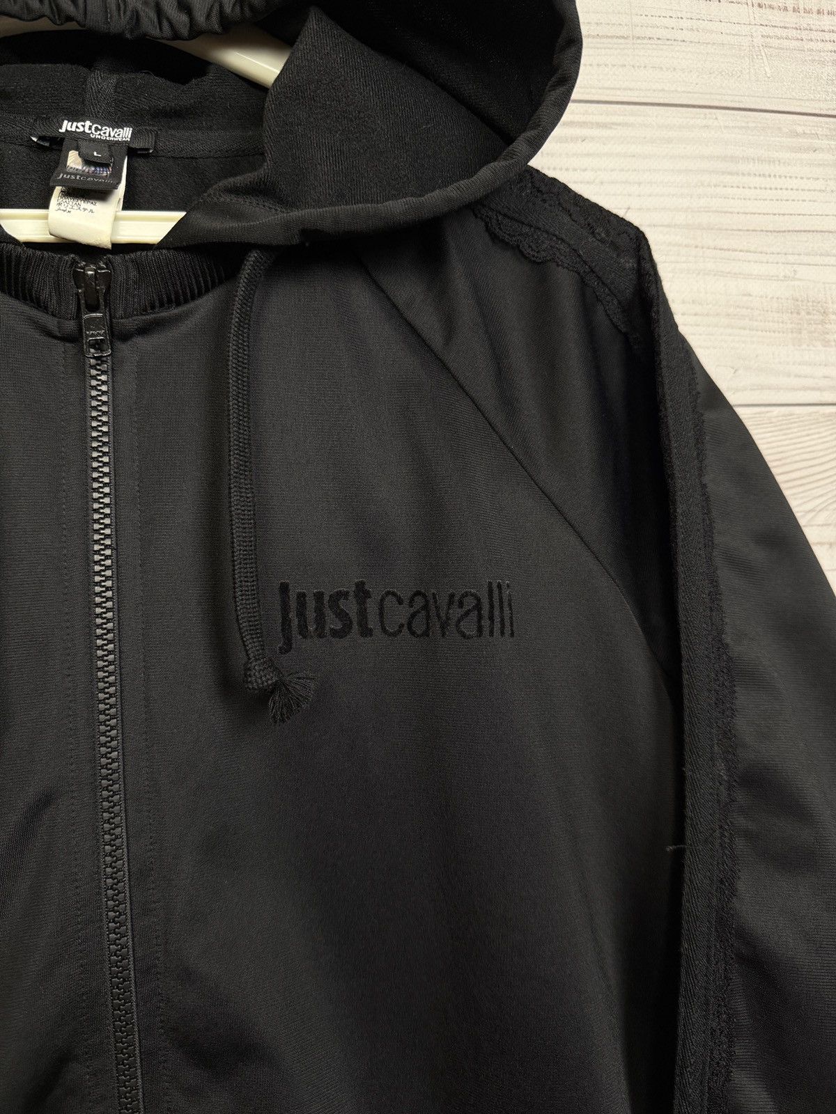 Just Cavalli Just Cavalli Vintage Y2k ZIP Hoodie Black Size L / US 10 / IT 46 - 9 Thumbnail
