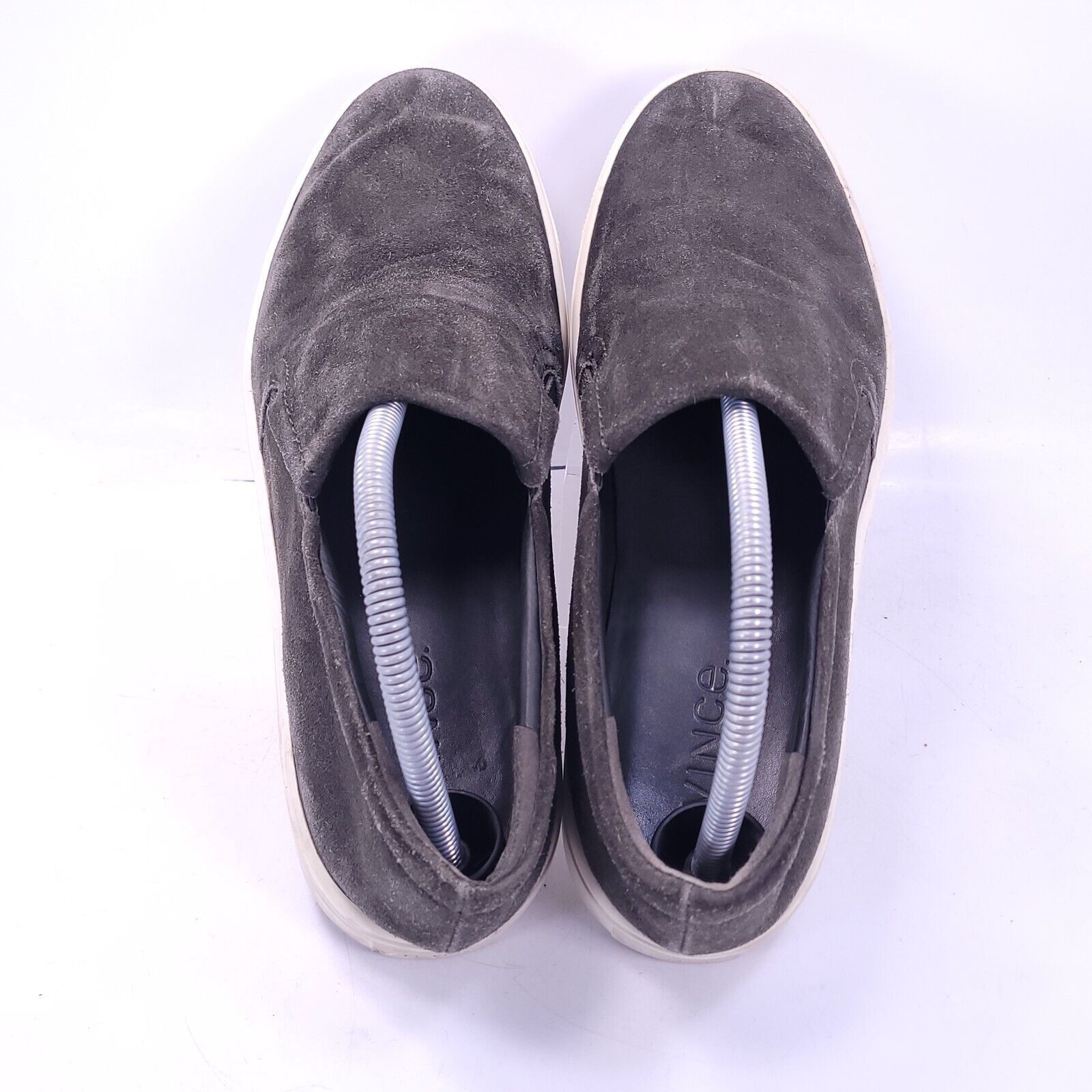 Vince Vince Slip On Suede Loafer Shoe Womens Size 10 Gray White Size US 10 / IT 40 - 4 Thumbnail