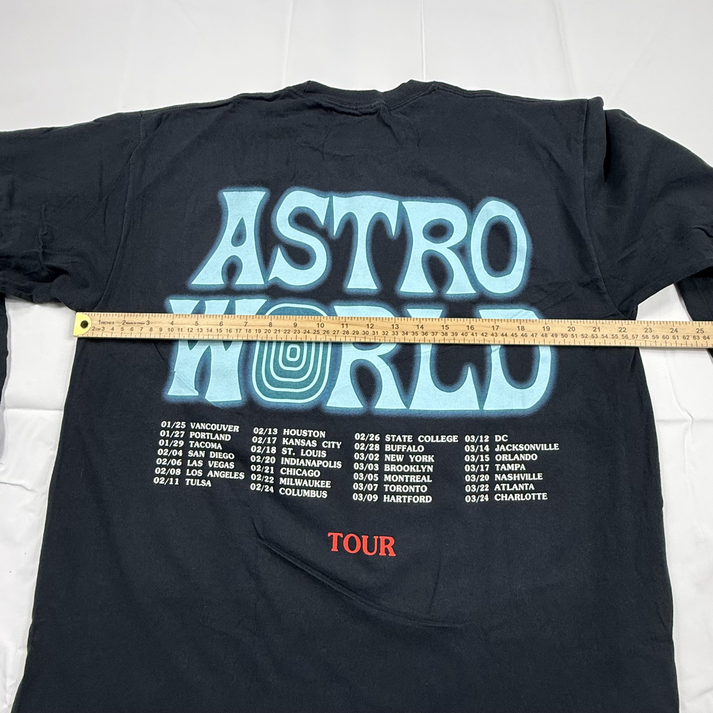 Travis Scott Travis Scott Astroworld 2018 Tour Long Sleeve Shirt Black Size US L / EU 52-54 / 3 - 3 Thumbnail