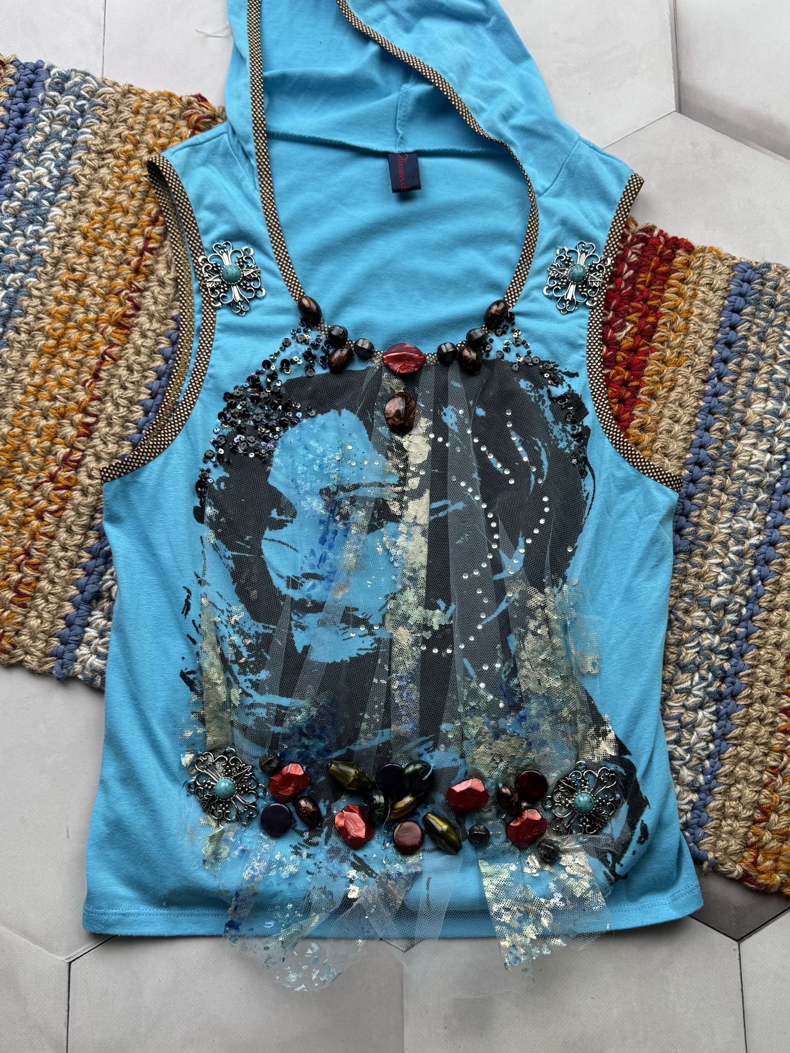 Japanese Brand Vintage Hooded Tank Top Size S / US 4 / IT 40 - 3 Thumbnail