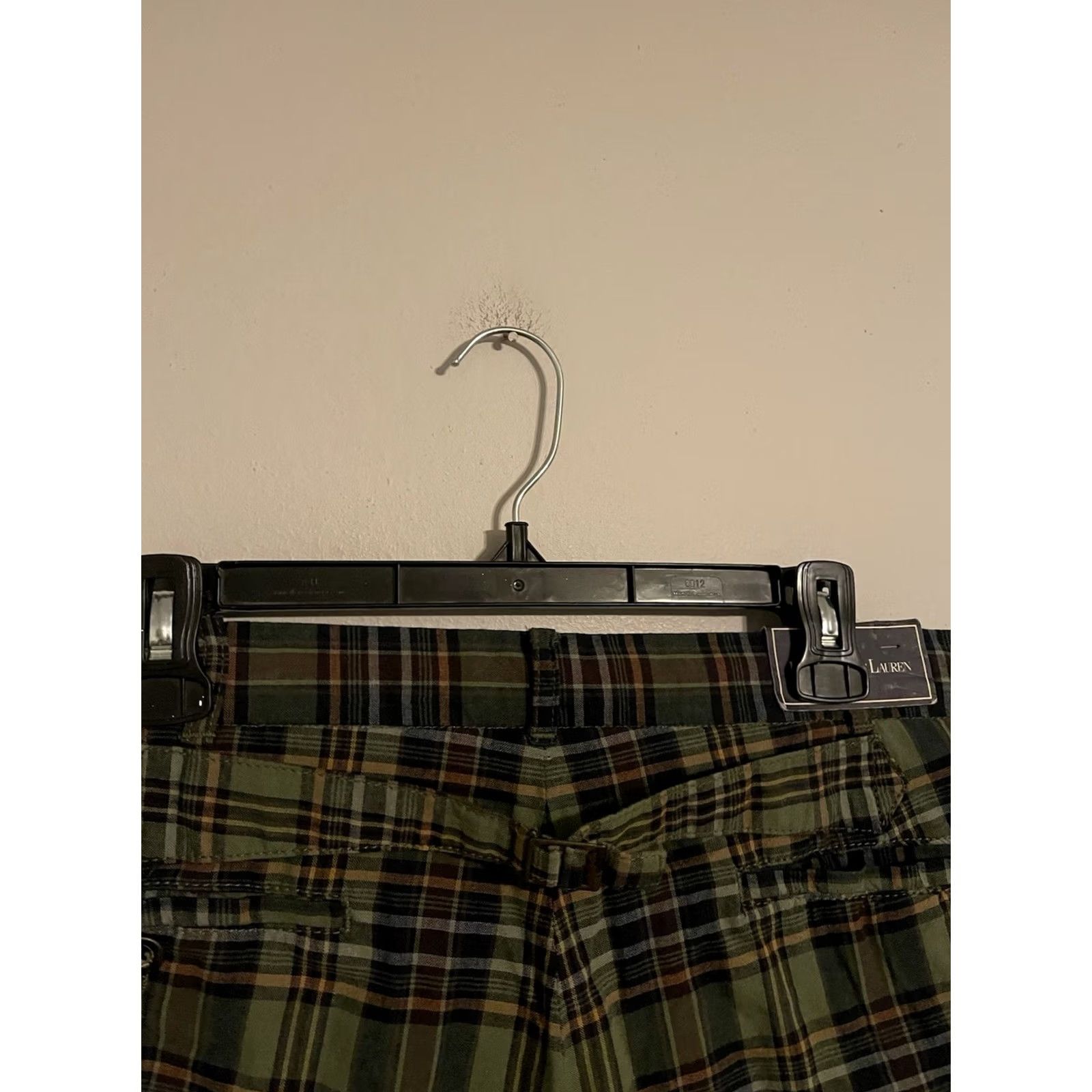 Polo Ralph Lauren Polo Ralph Lauren Chino Shorts Men's 40 Green Madras Plaid Back Buckle New! Size US L / EU 52-54 / 3 - 3 Thumbnail
