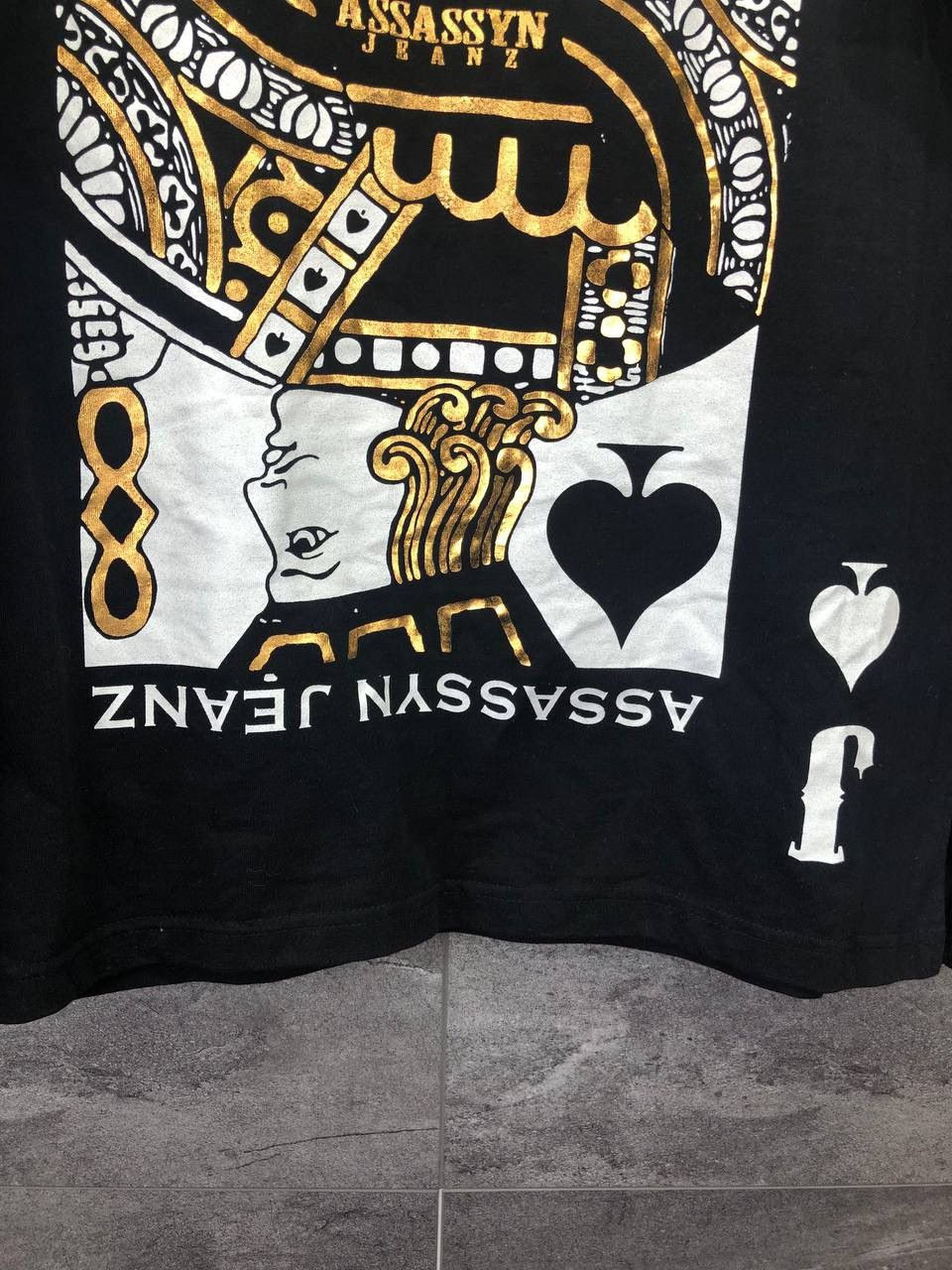 Japanese Brand × Vintage Assassyn Jeanz Black T-Shirt Japanese style Rare Size M Size US M / EU 48-50 / 2 - 3 Thumbnail