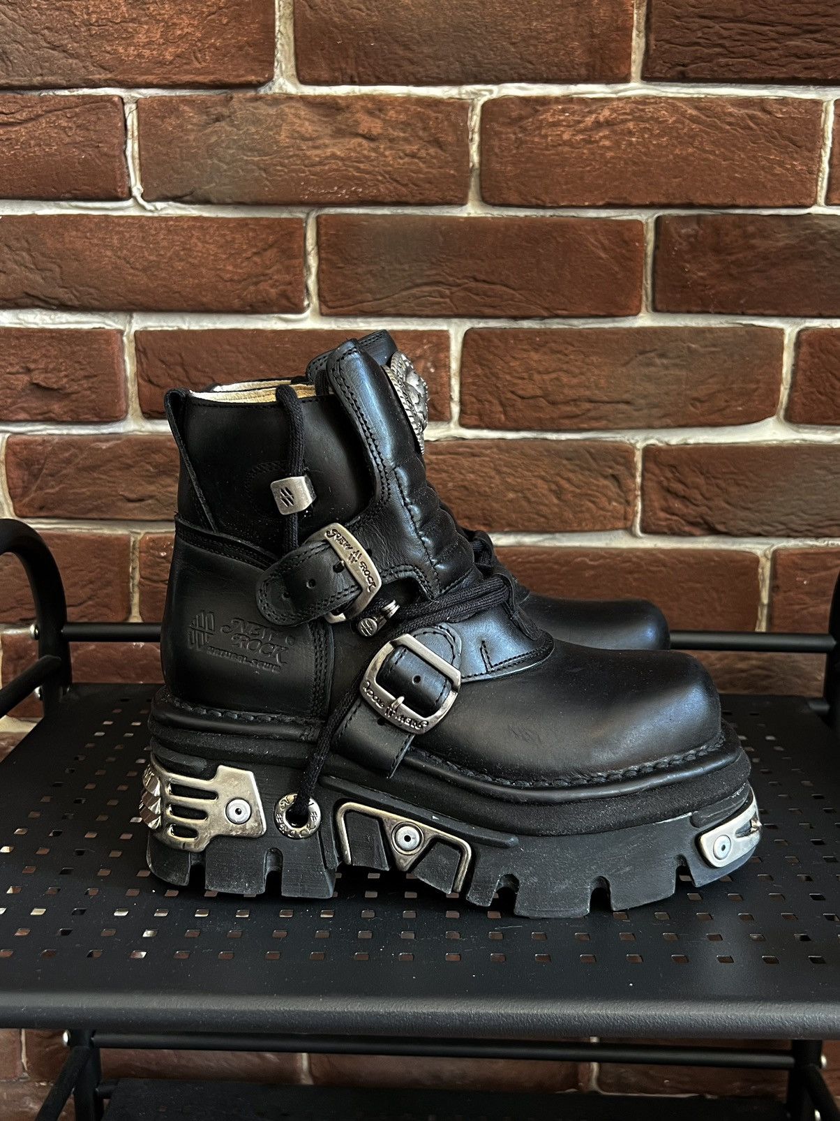 New Rock × Vintage New Rock 988 00s Low Boots Avant Garde Platfrom ...