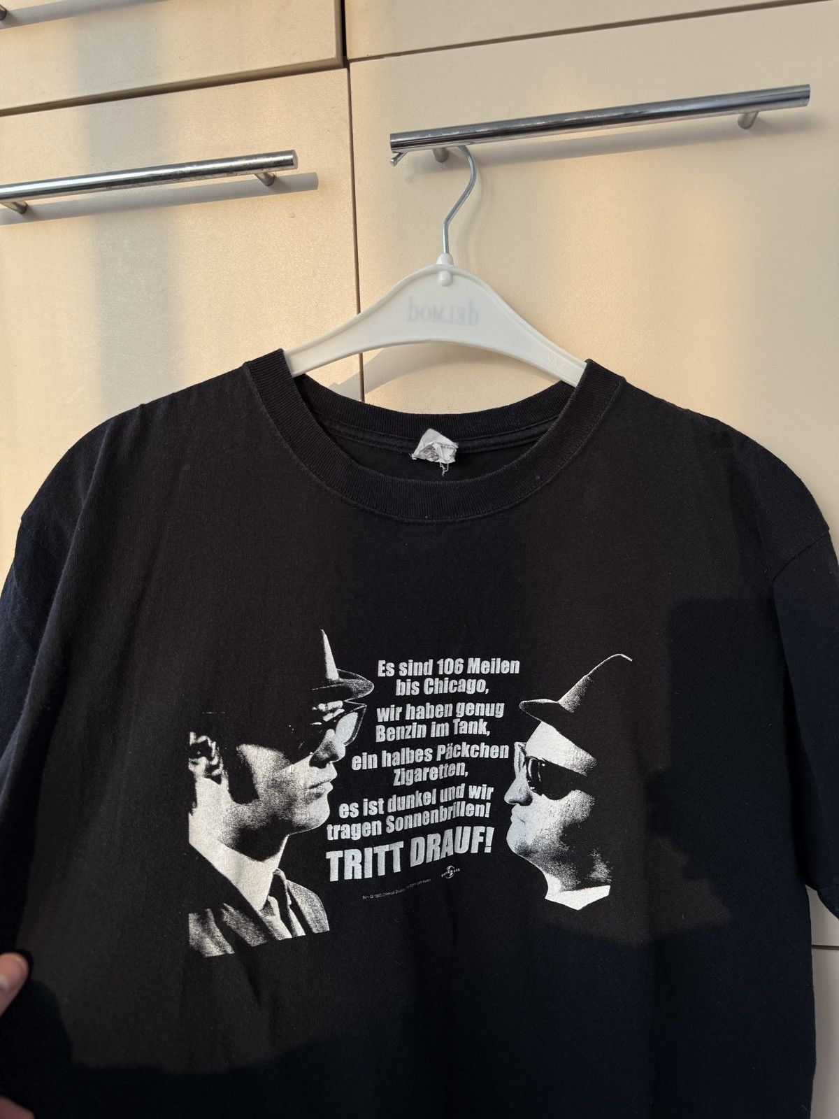 Vintage THE BLUES BROTHERS 1980 UNIVERSAL STUDIOS PROMO MOVIE TEE Size US L / EU 52-54 / 3 - 9 Thumbnail