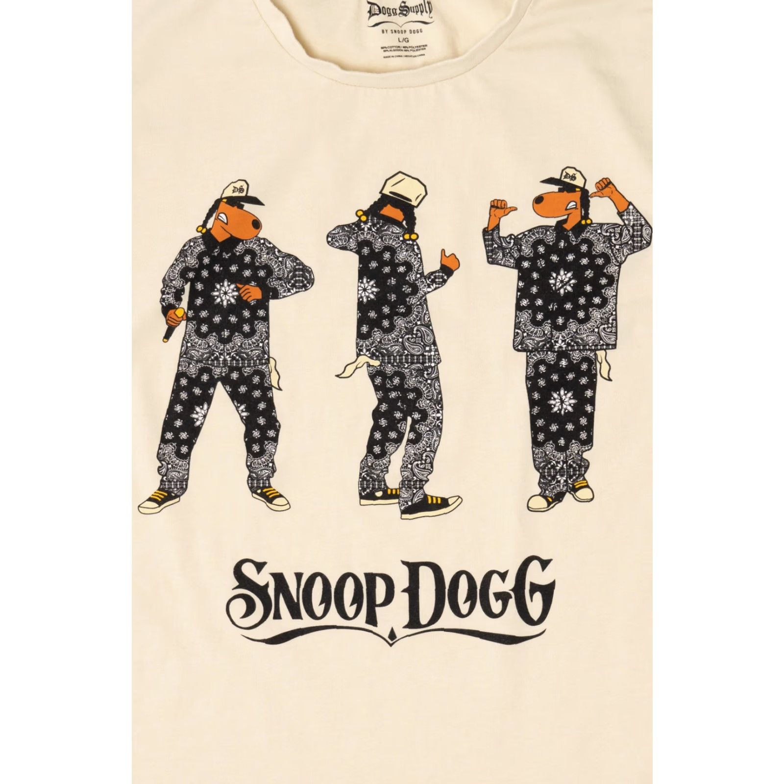 Vintage VINTAGE Snoop Dogg Dogs T-Shirt (2020s) Unisex Adults Large White Short Sleeve Shirt Mens Size US L / EU 52-54 / 3 - 2 Thumbnail