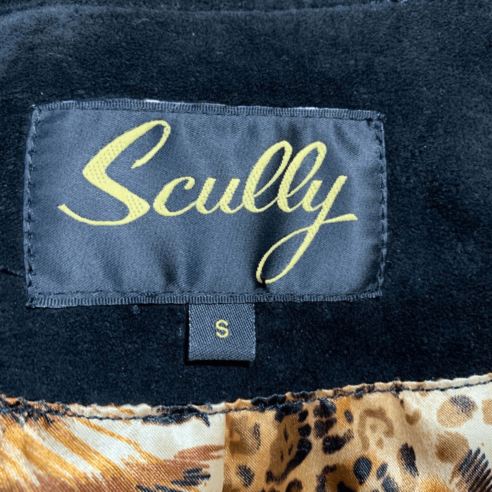 Scully Vintage Scully Black Suede Leather Ruffle Coat Jacket Small Size S / US 4 / IT 40 - 10 Thumbnail