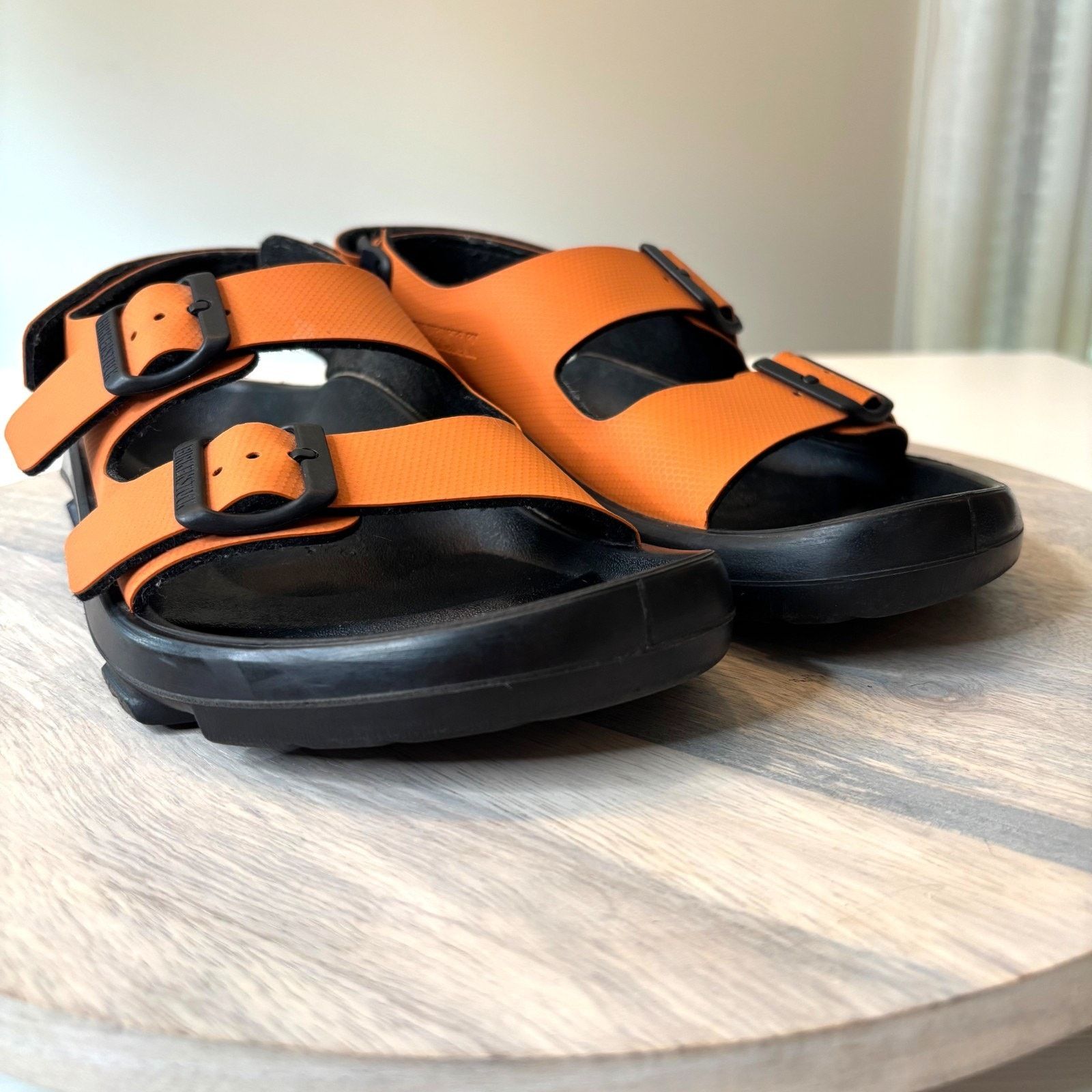 Birkenstock Birkenstock Tatacoa Sandals Orange Black Rugged Trail L9 M7 Size US 7 / EU 40 - 3 Thumbnail