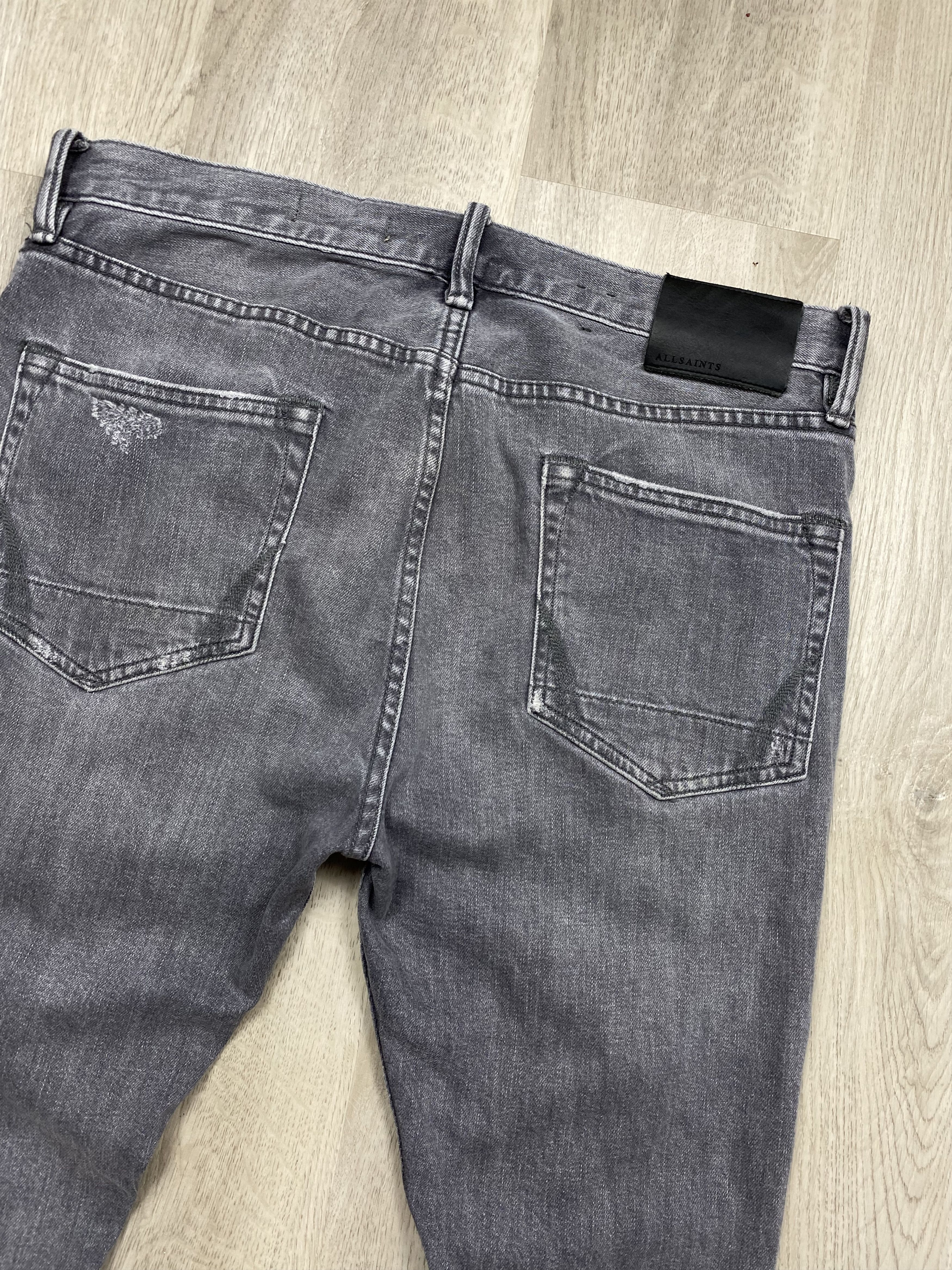Allsaints Allsaints Distressed Denim Pants Mens Jeans Y2K Slim Fit Size US 32 / EU 48 - 7 Thumbnail