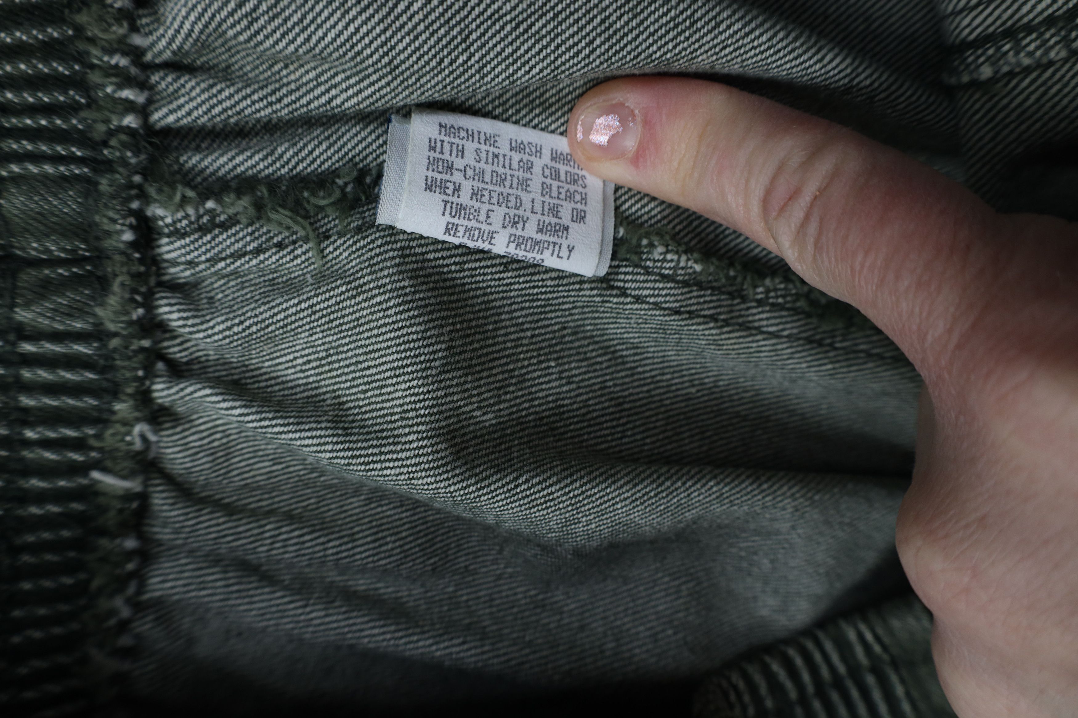 Vintage Vintage 90s Streetwear Relaxed Utility Denim Jeans Green USA Size 40" / US 18 - 7 Thumbnail