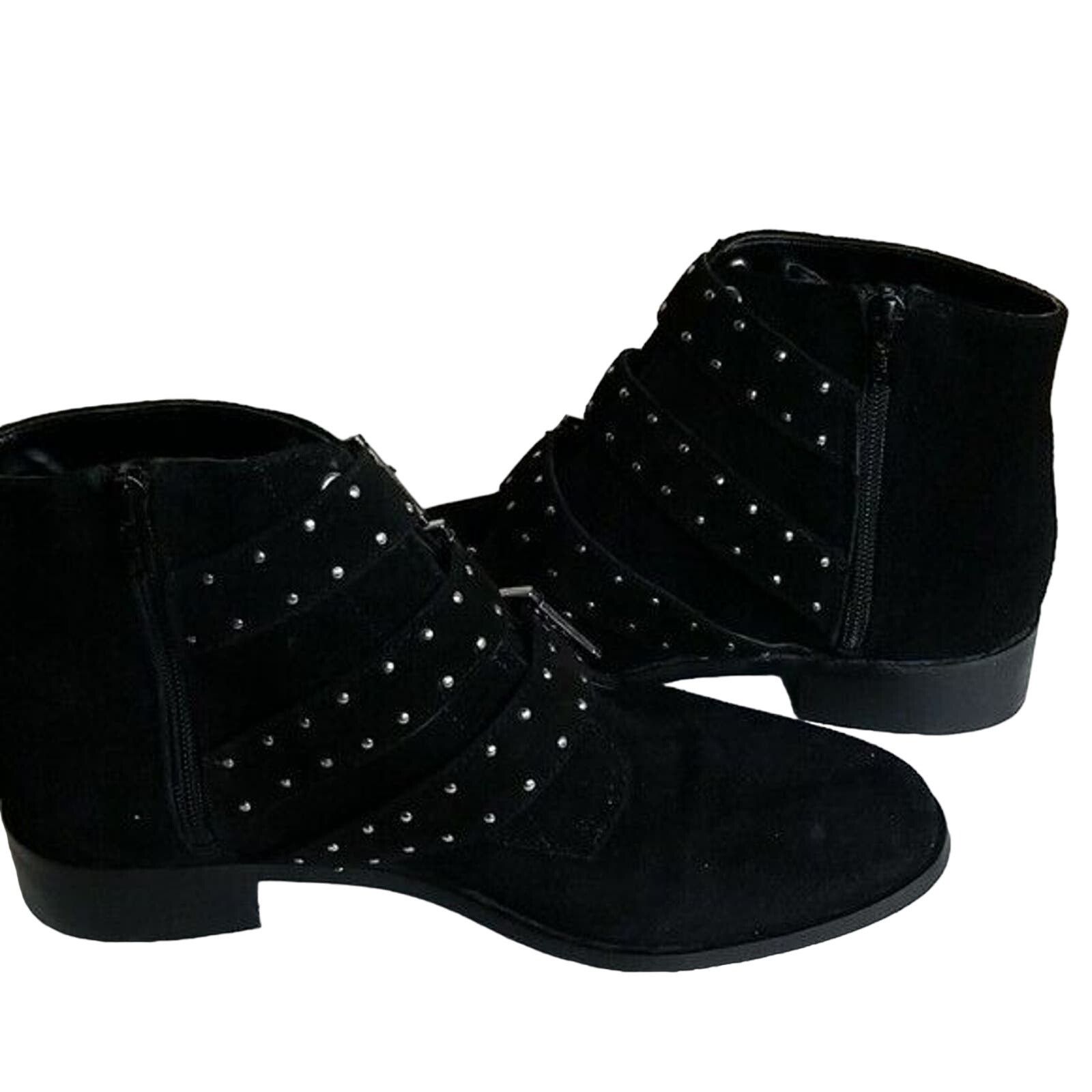 Topshop Topshop Ankle Boots Womens 40 (US 9-9.5) Black Suede Leather Size US 9 / EU 42 - 5 Thumbnail