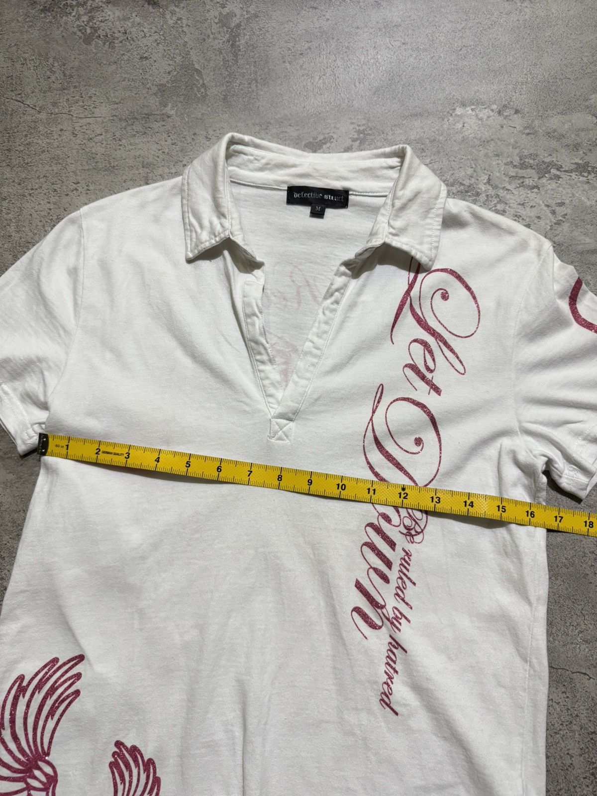 Japanese Brand Y2k DETECTIVE STRUCT IFSIXWASNINE GOTHIC POLO SHIRT Size US M / EU 48-50 / 2 - 8 Thumbnail