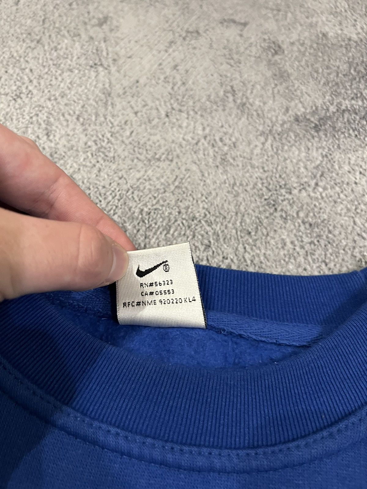 Nike × Vintage Vintage Y2k Nike 💙 Big Swoosh Logo Sweatshirt 90’s Size US L / EU 52-54 / 3 - 8 Thumbnail
