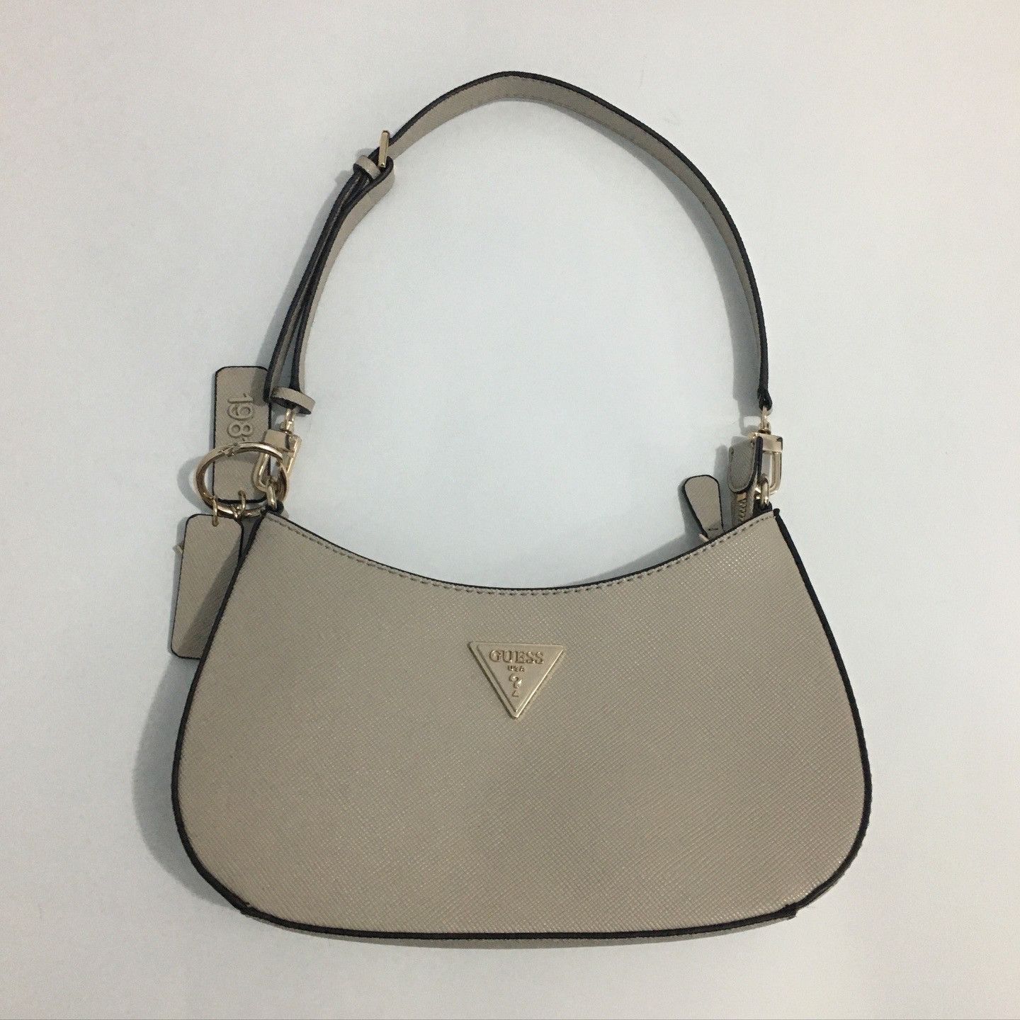Guess Guess Noelle Top Zip Beige Shoulder Bag Size ONE SIZE - 1 Thumbnail