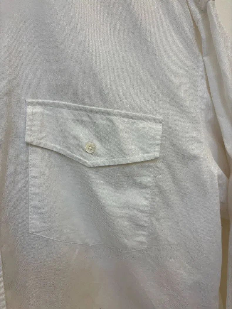 A.PRESSE White Oversized Oxford Shirt. Size US M / EU 48-50 / 2 - 3 Thumbnail