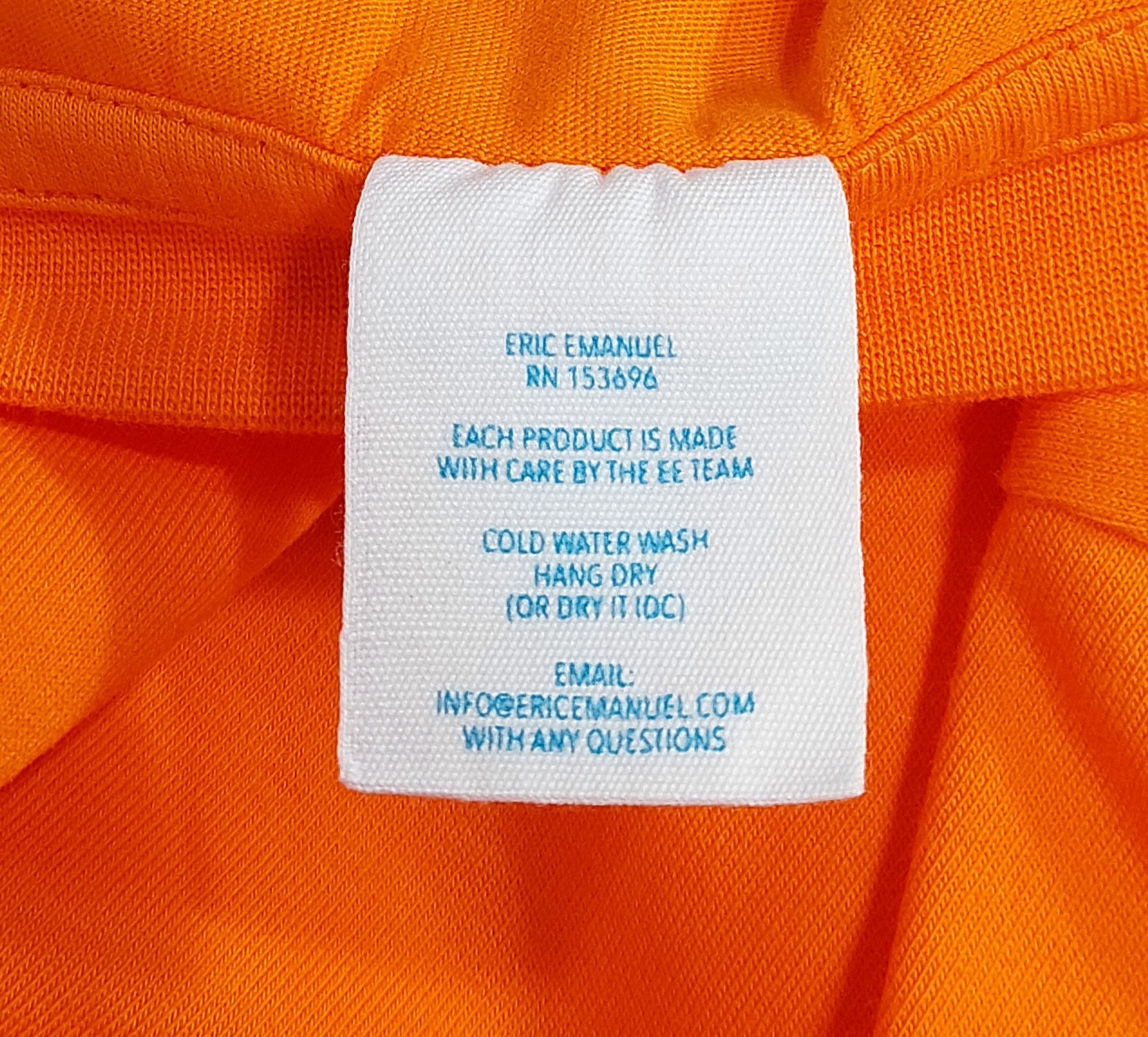 Eric Emanuel EE flying ss tshirt - orange XL Size US XL / EU 56 / 4 - 4 Thumbnail