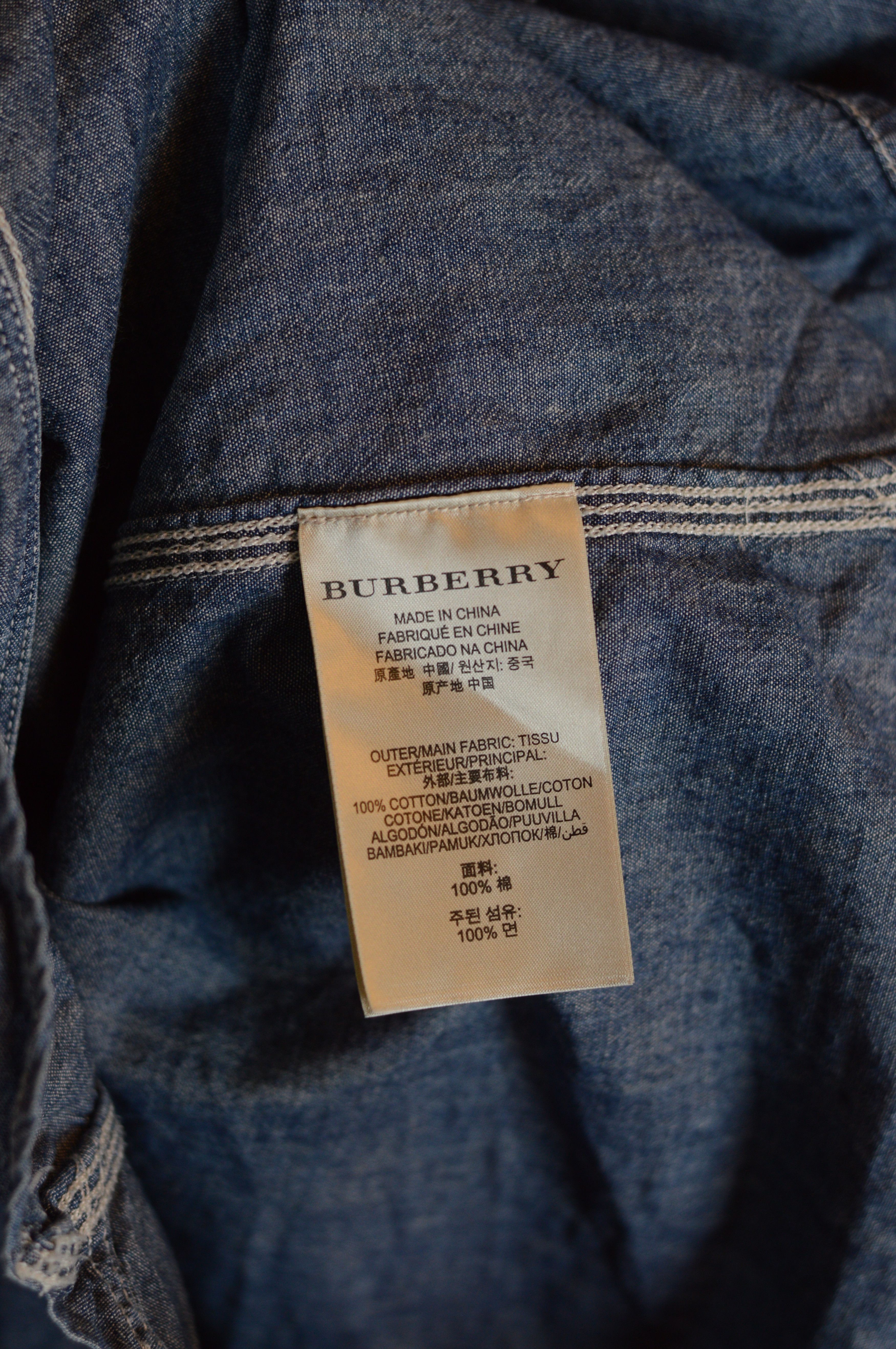 Burberry Burberry Brit Cotton Pockets Shirt Size US M / EU 48-50 / 2 - 5 Thumbnail