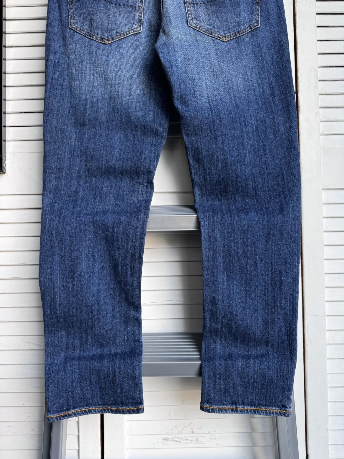 Jacob Cohen Jacob Cohen Blue Cotton Straight Leg Mid Rise Denim Jeans Size 27" / US 4 / IT 40 - 8 Thumbnail