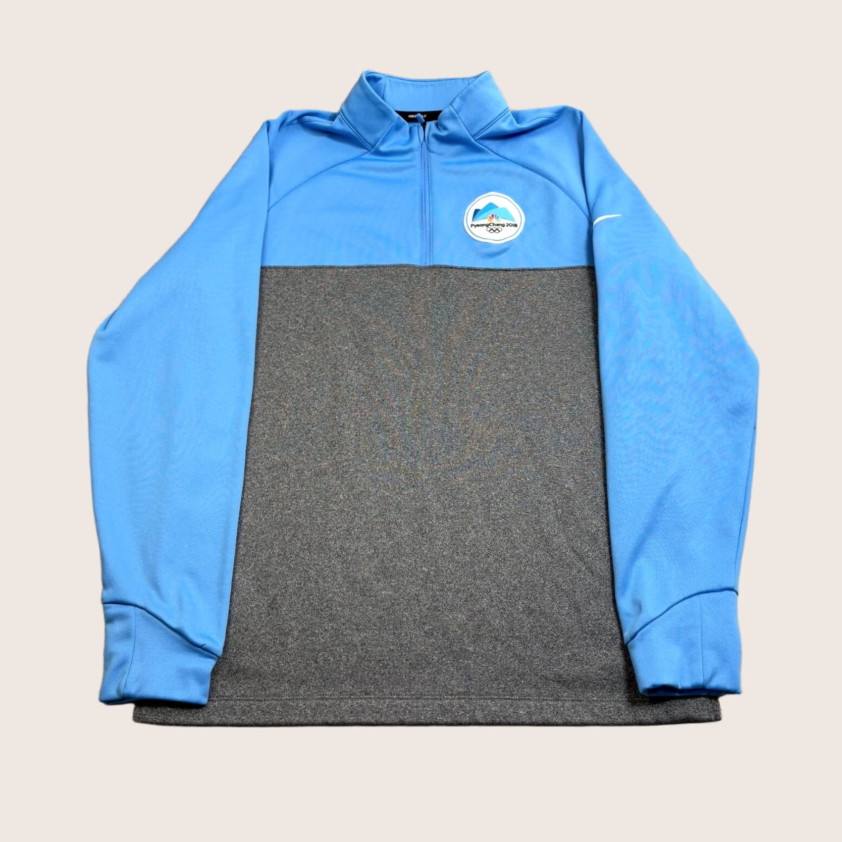 Nike Nike Pyeong Chang 2018 Olympics Sweater Men Medium Teal Blue Quarter Zip Golf Size US M / EU 48-50 / 2 - 1 Thumbnail