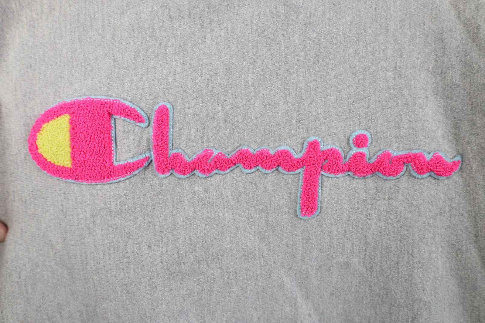 Champion Y2K Champion Reverse Weave Spell Felt Patch Heavy Sweatshirt Size M / US 6-8 / IT 42-44 - 4 Thumbnail