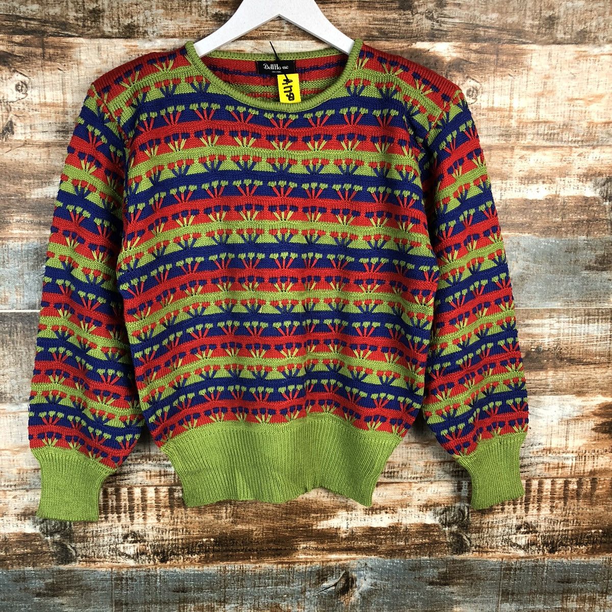 Homespun Knitwear × Japanese Brand Bell House vintage streetwear Red Knitwear #A1750 Size S / US 4 / IT 40 - 3 Thumbnail