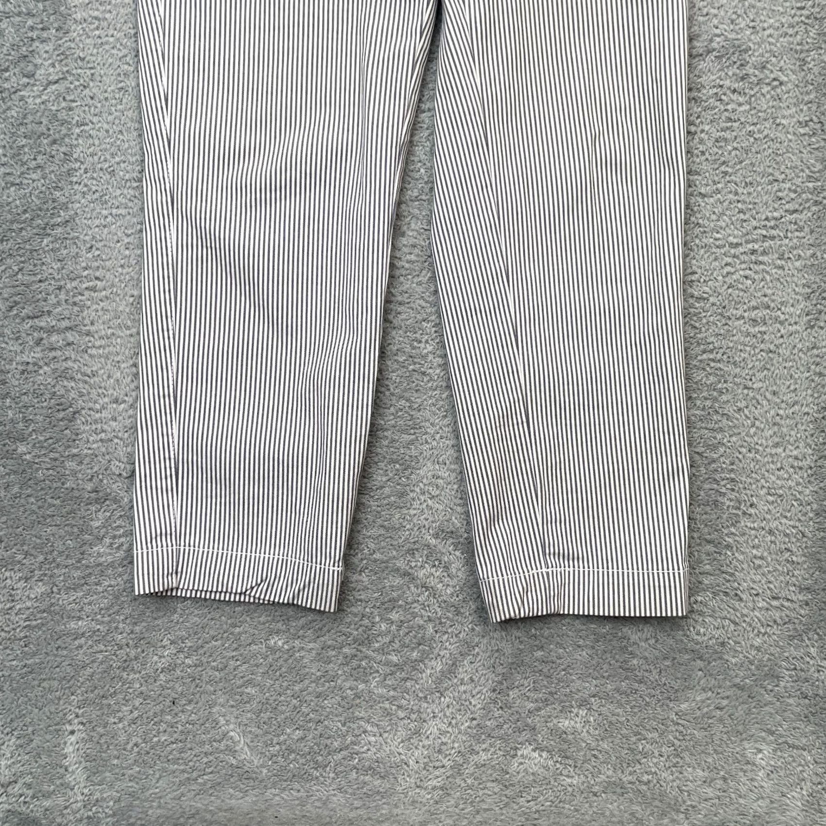 Gap Gap Pants Womens 4 Blue Striped Khaki Cropped Cotton Stretch Mid Rise Size 24" / US 00 / IT 34 - 7 Thumbnail