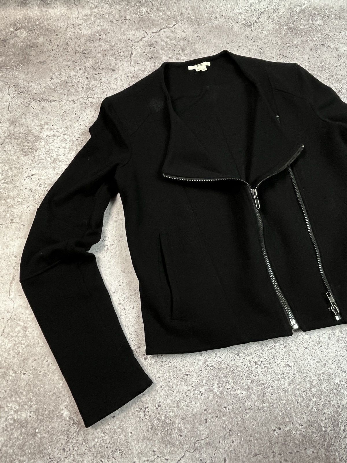 Helmut Lang Asymmetrical Biker Jacket Size M / US 6-8 / IT 42-44 - 4 Thumbnail