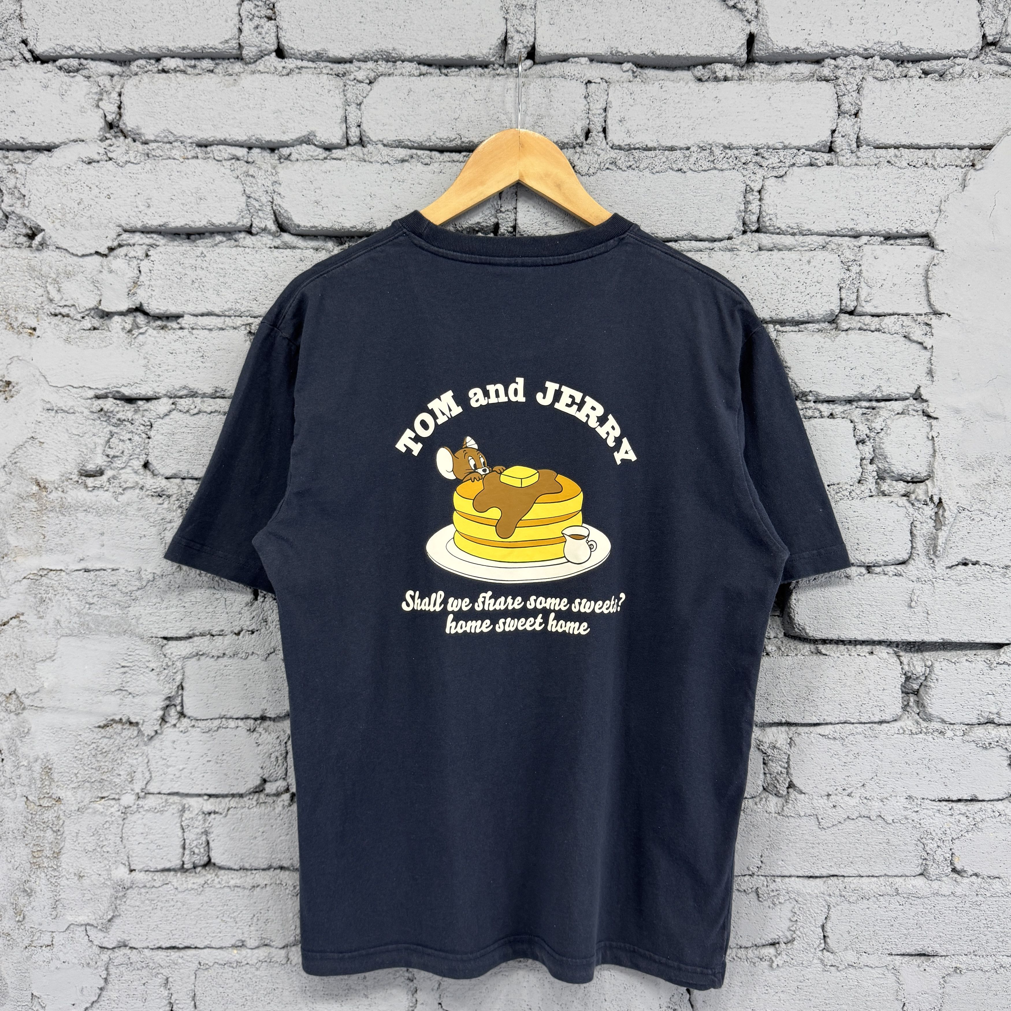 Vintage Tom & Jerry Big Logo Backhit Tshirt Sunfaded Size US L / EU 52-54 / 3 - 2 Thumbnail